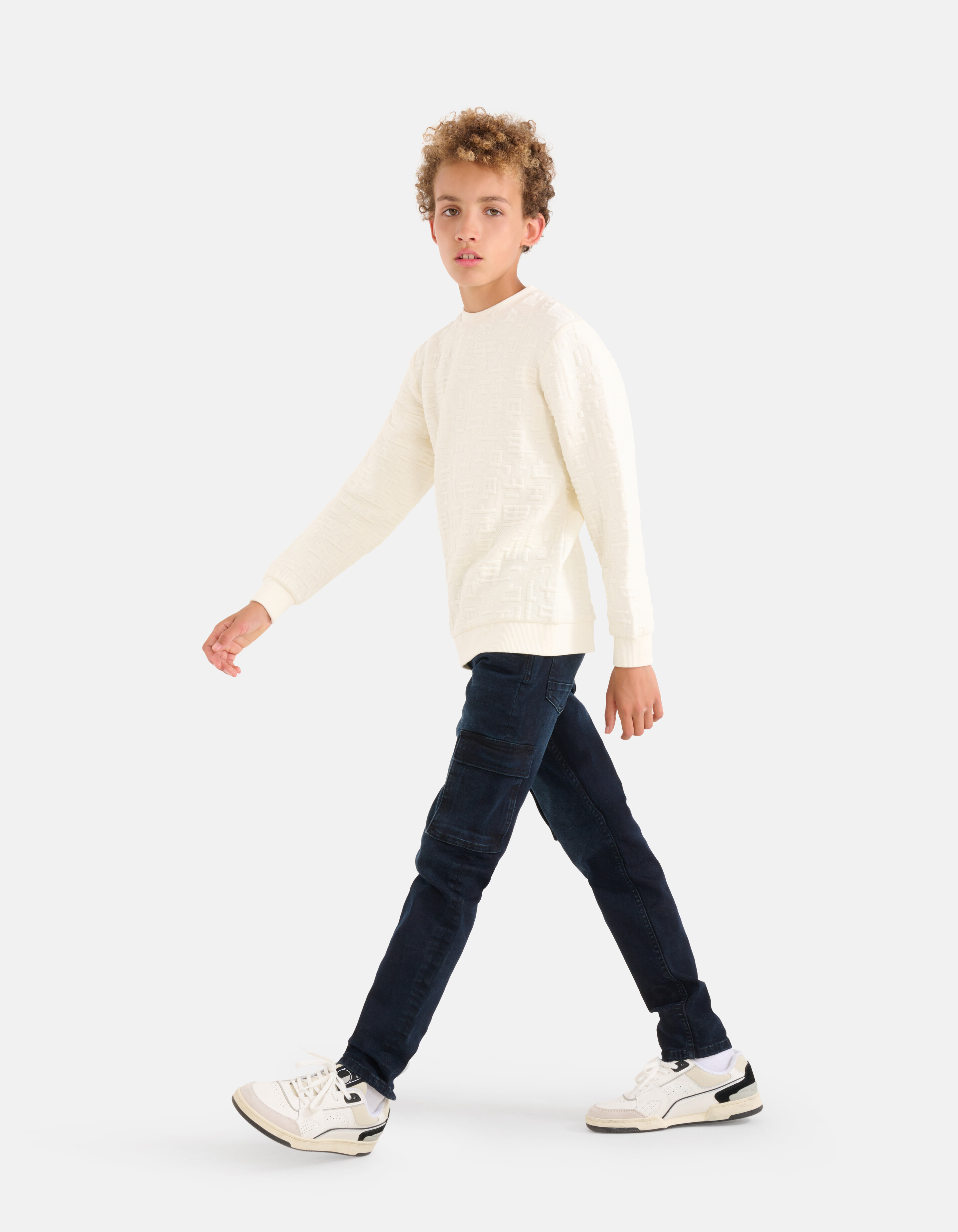 Strukturierter Pullover Off White SHOEBY BOYS