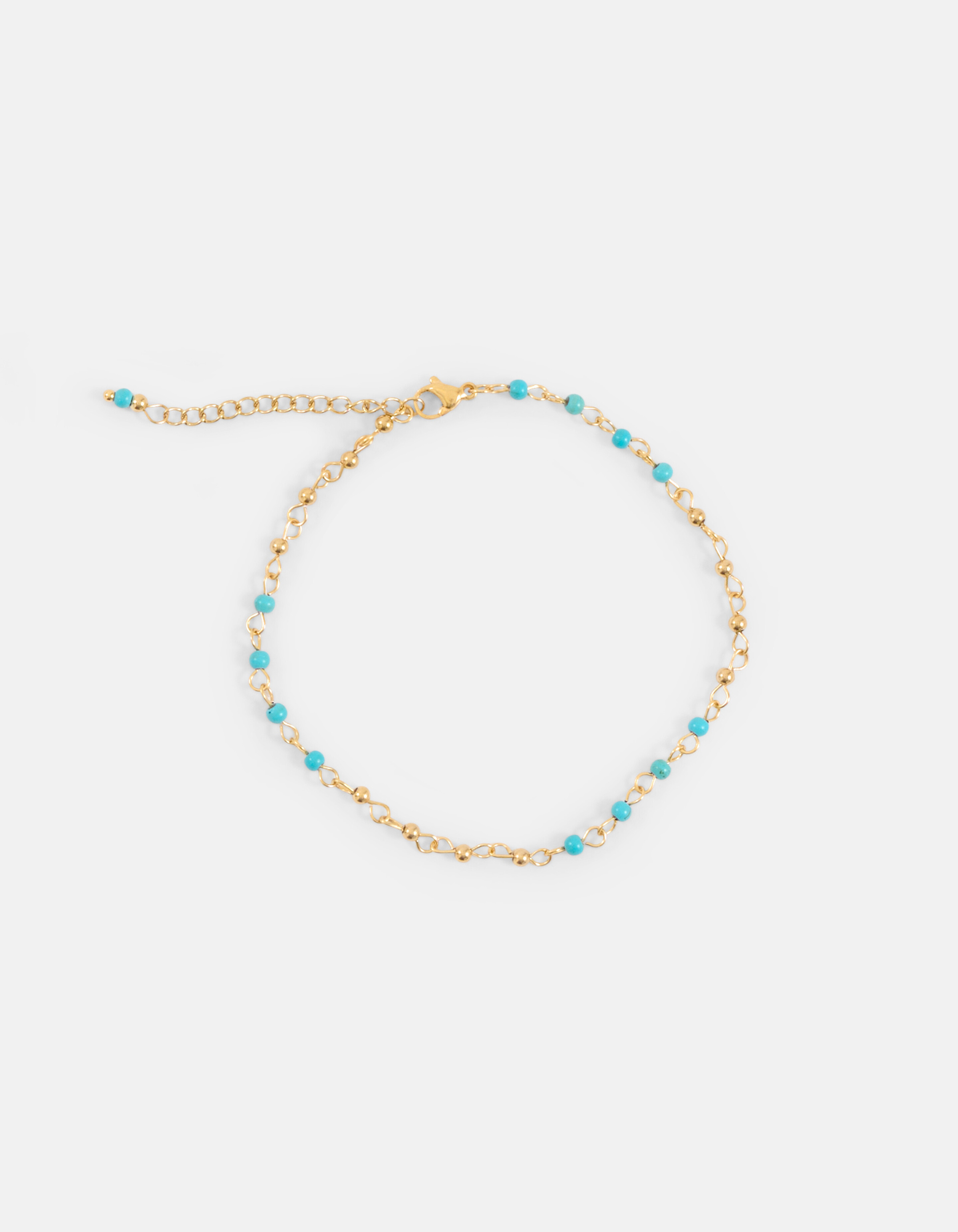 Perlen-Knöchel-Armband Blau SHOEBY ACCESSOIRES