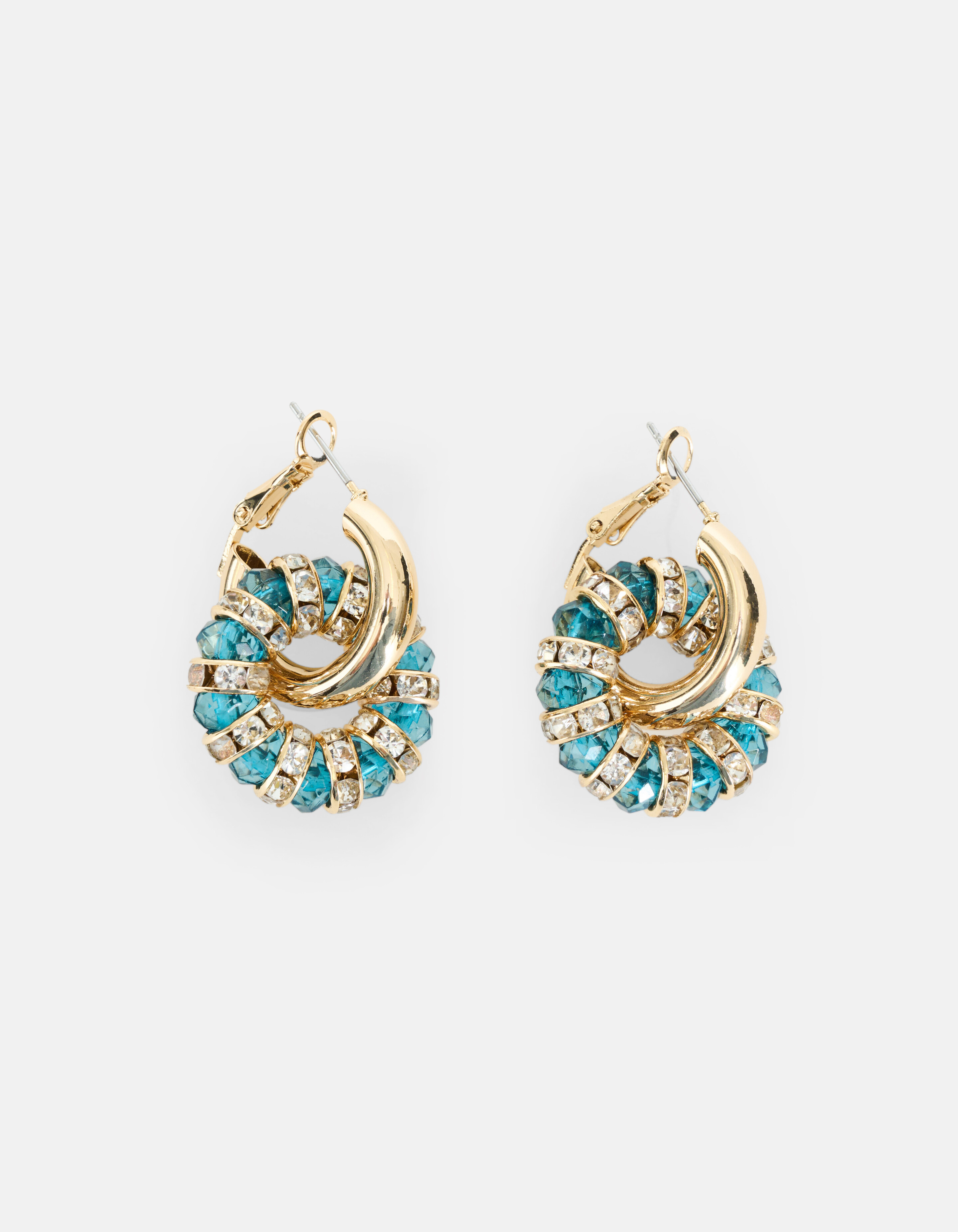 Strass-Ohrringe Blau SHOEBY ACCESSOIRES
