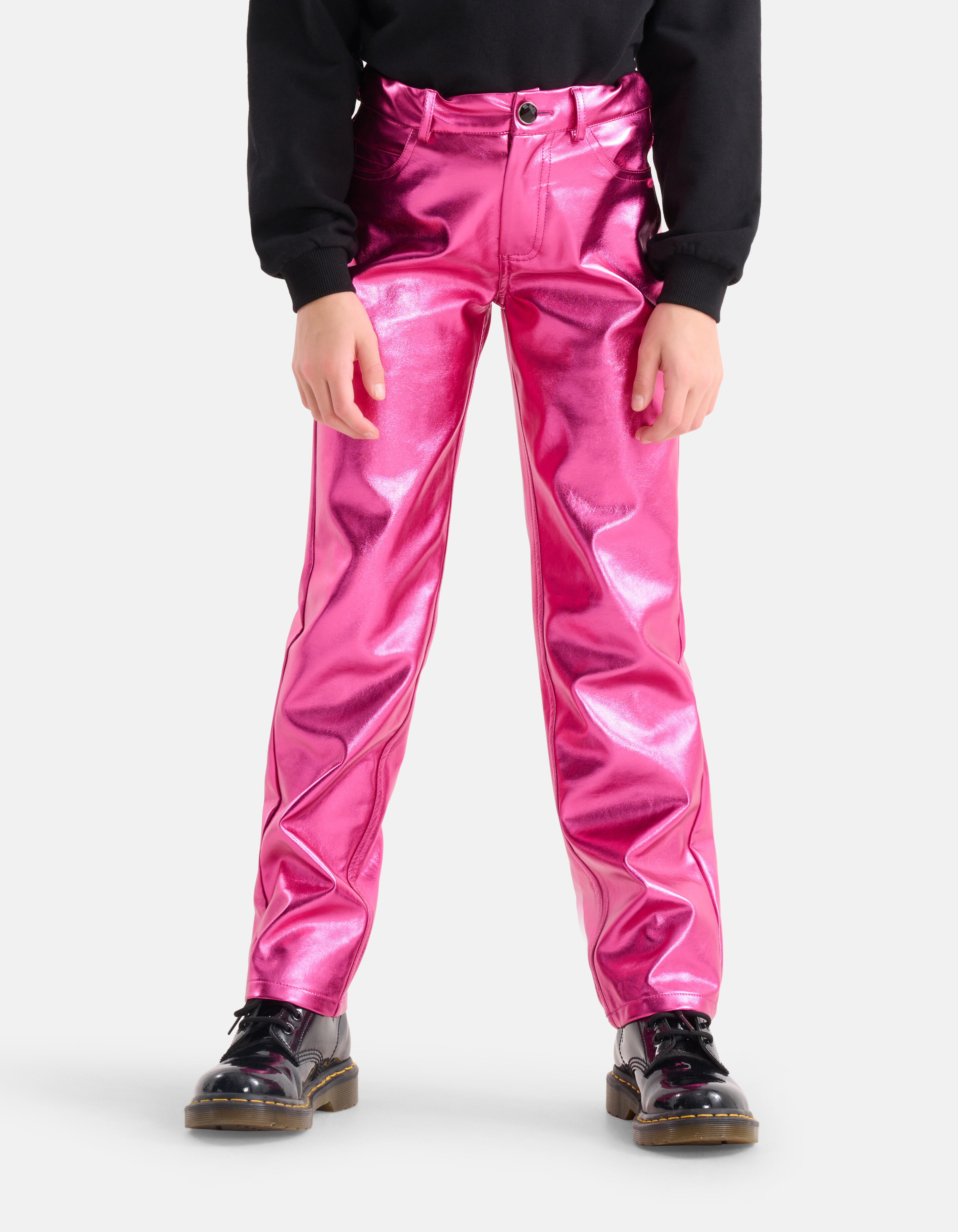 Metallisch beschichtete Hose Rosa von Nicolette SHOEBY GIRLS