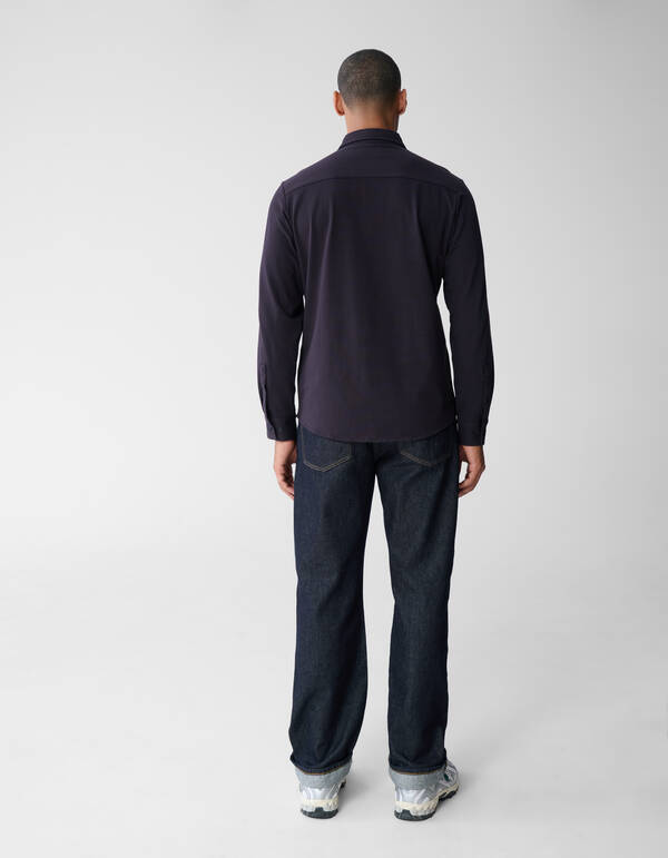 Jersey Hemd Dunkelbraun SHOEBY MEN