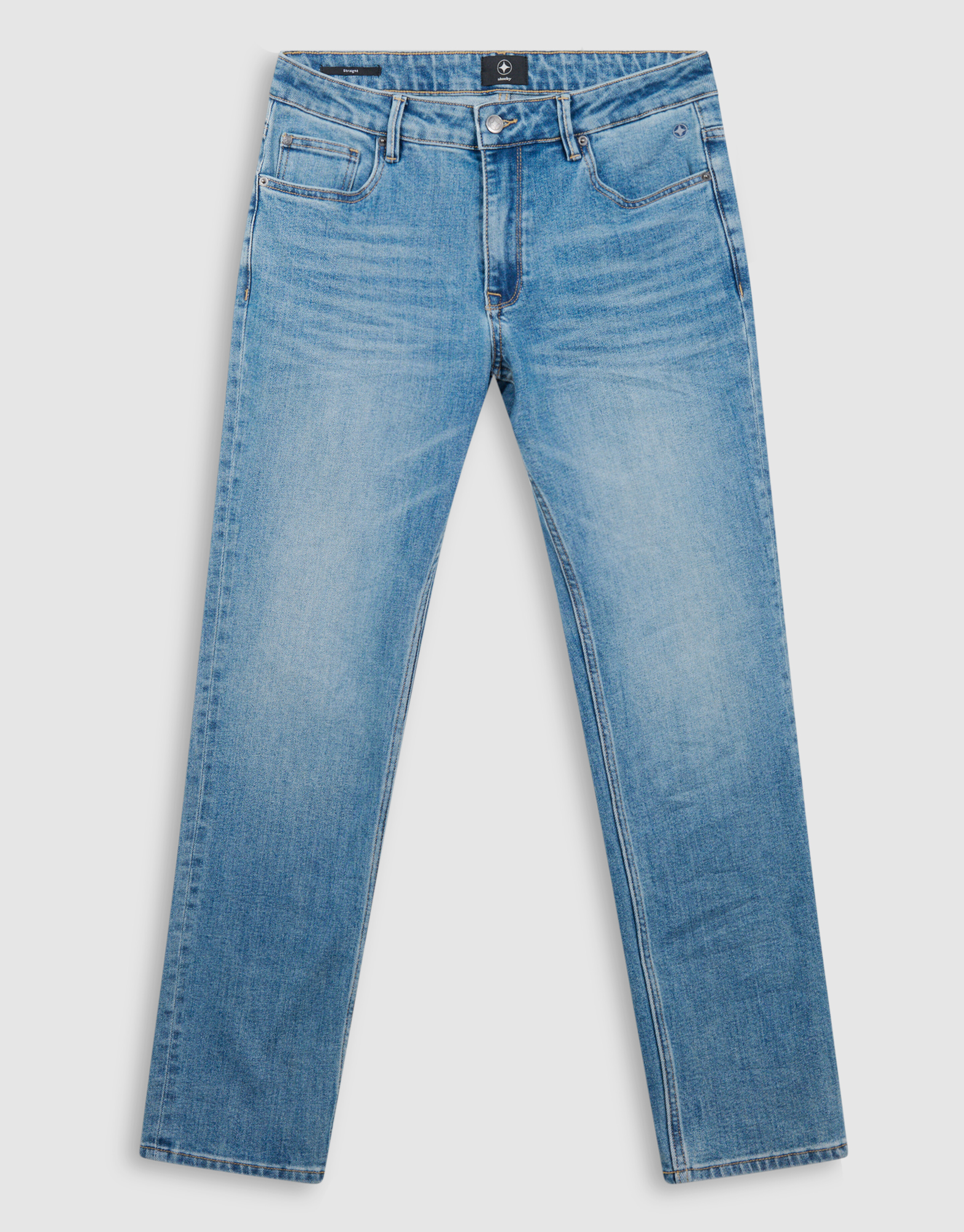 Straight Fit Jeans Blau L32 SHOEBY MEN