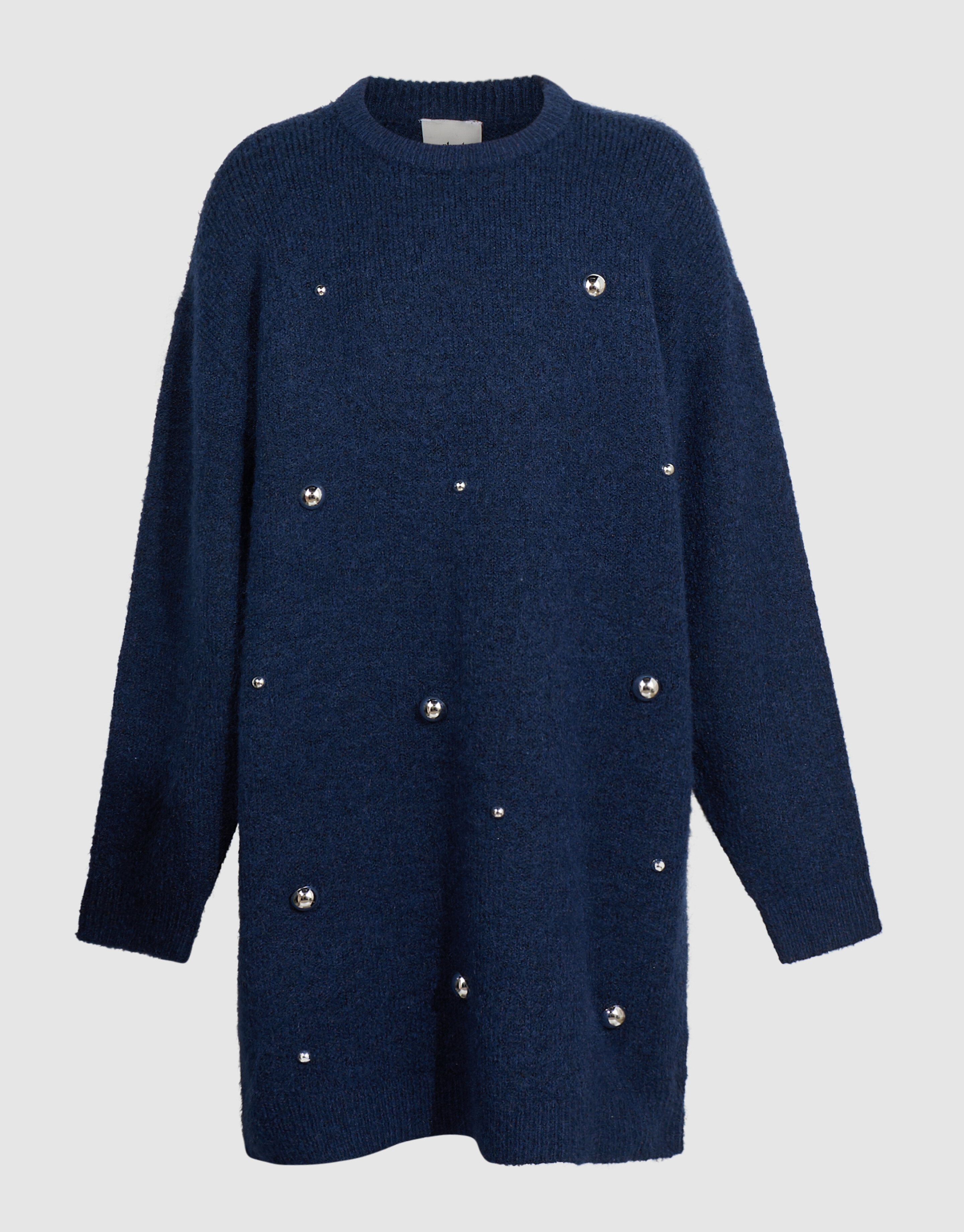Studded Strickkleid Dunkelblau SHOEBY GIRLS