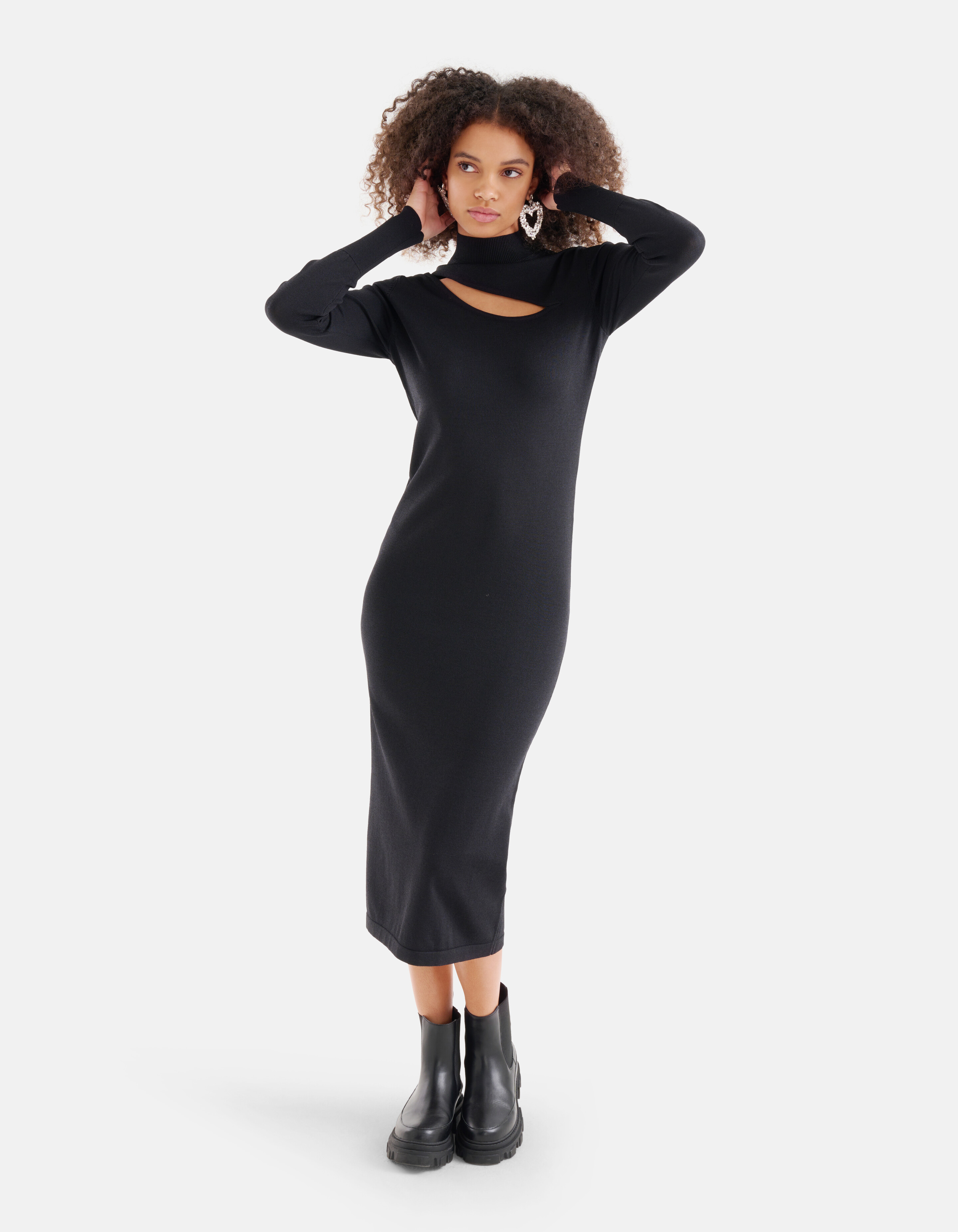 Cut Out Kleid Schwarz SHOEBY WOMEN