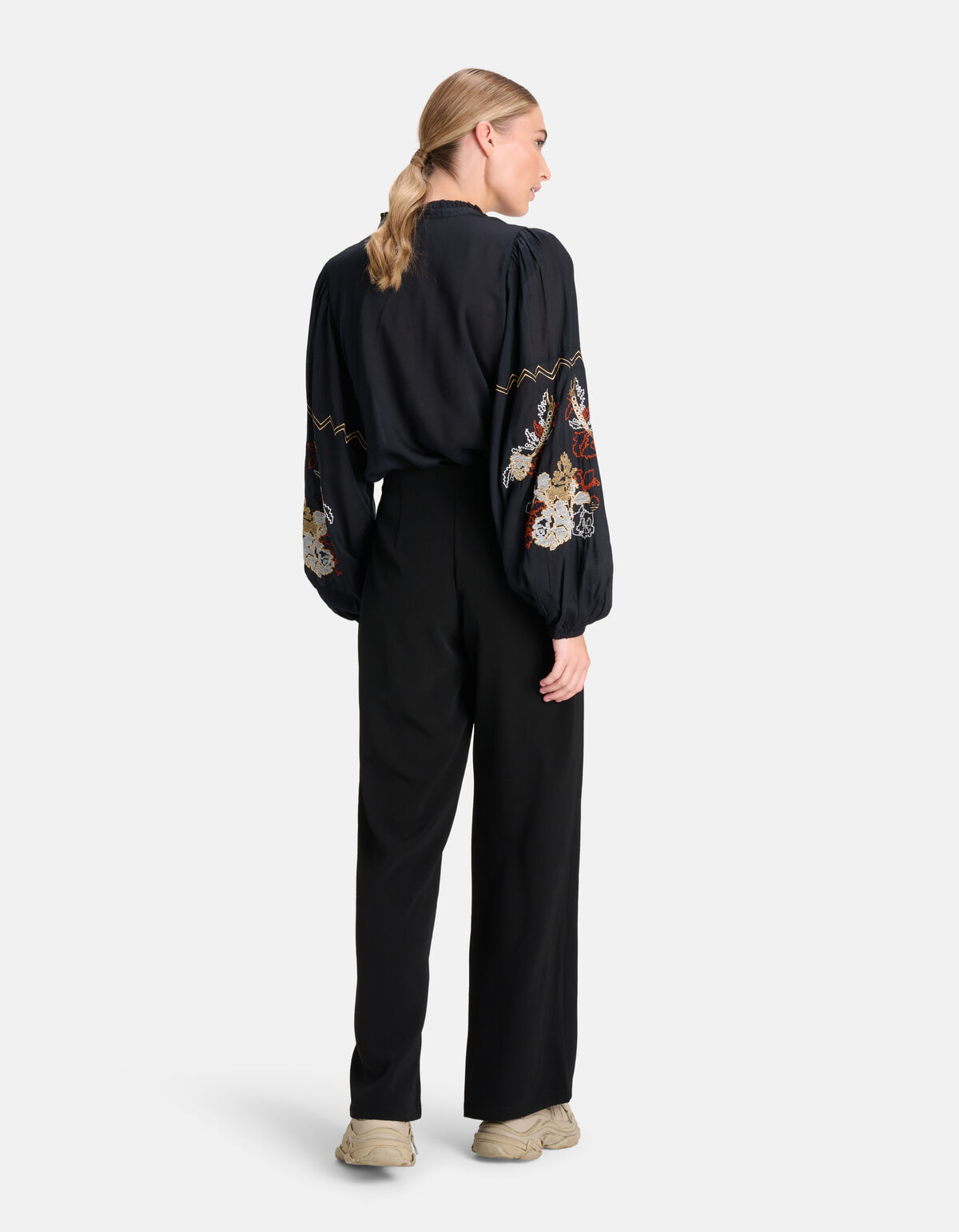 Bestickte Bluse Schwarz von Mieke SHOEBY WOMEN