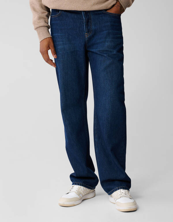Relaxed Fit Jeans Dunkelblau SHOEBY MEN