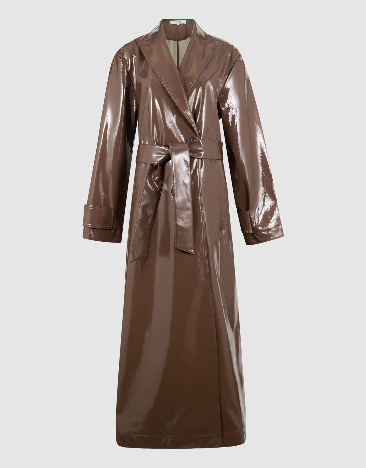 Übergroßer Lack-Trenchcoat Braun von Monica SHOEBY WOMEN