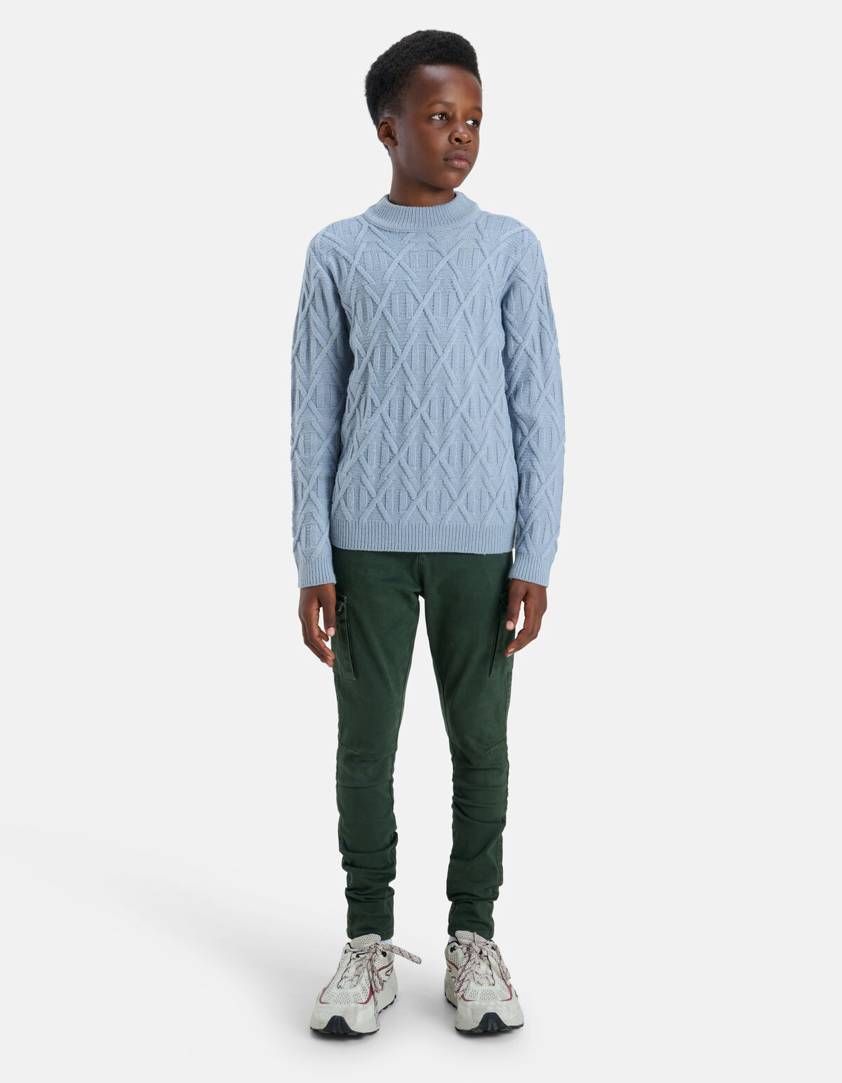 Kabelpullover Hellblau SHOEBY BOYS