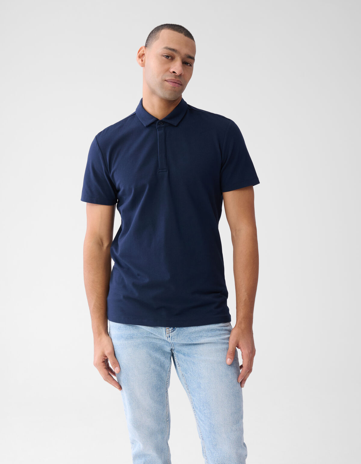 Jersey Polo Donkerblauw SHOEBY MEN