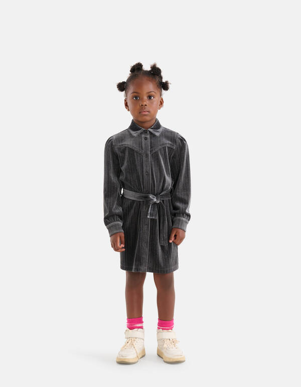 Glitzerkleid Dunkelgrau SHOEBY GIRLS