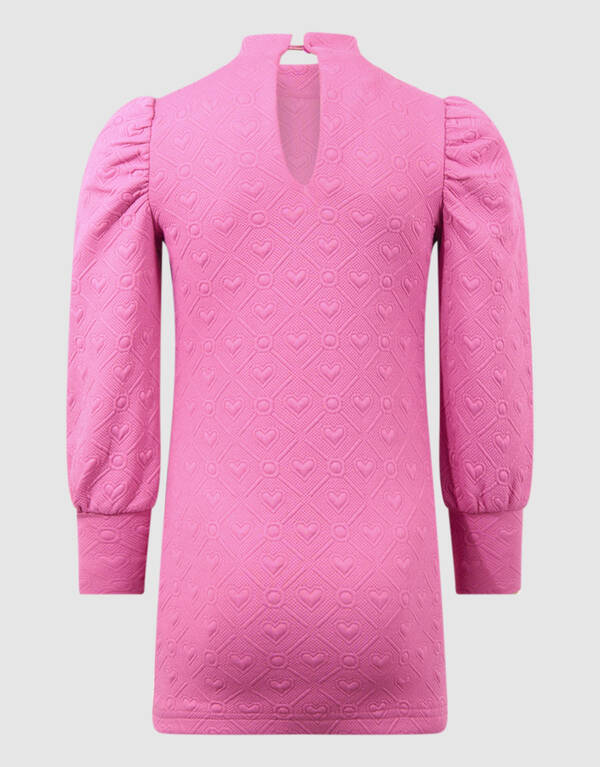 Jacquard Mini Kleid Rosa SHOEBY GIRLS