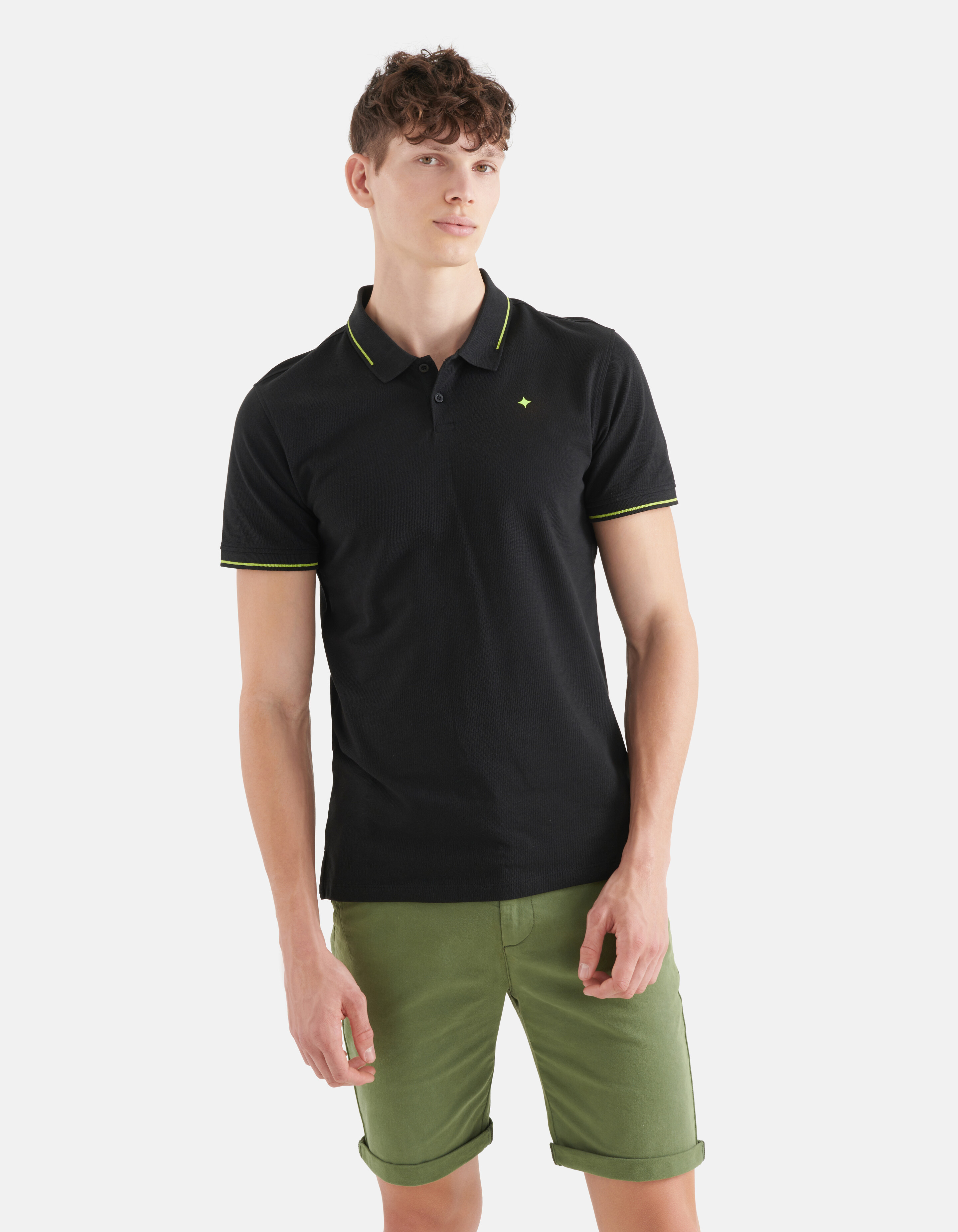 Basic Polo Schwarz SHOEBY MEN