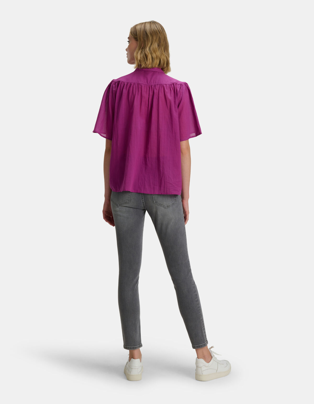Kurzärmelige Bluse Violett SHOEBY WOMEN