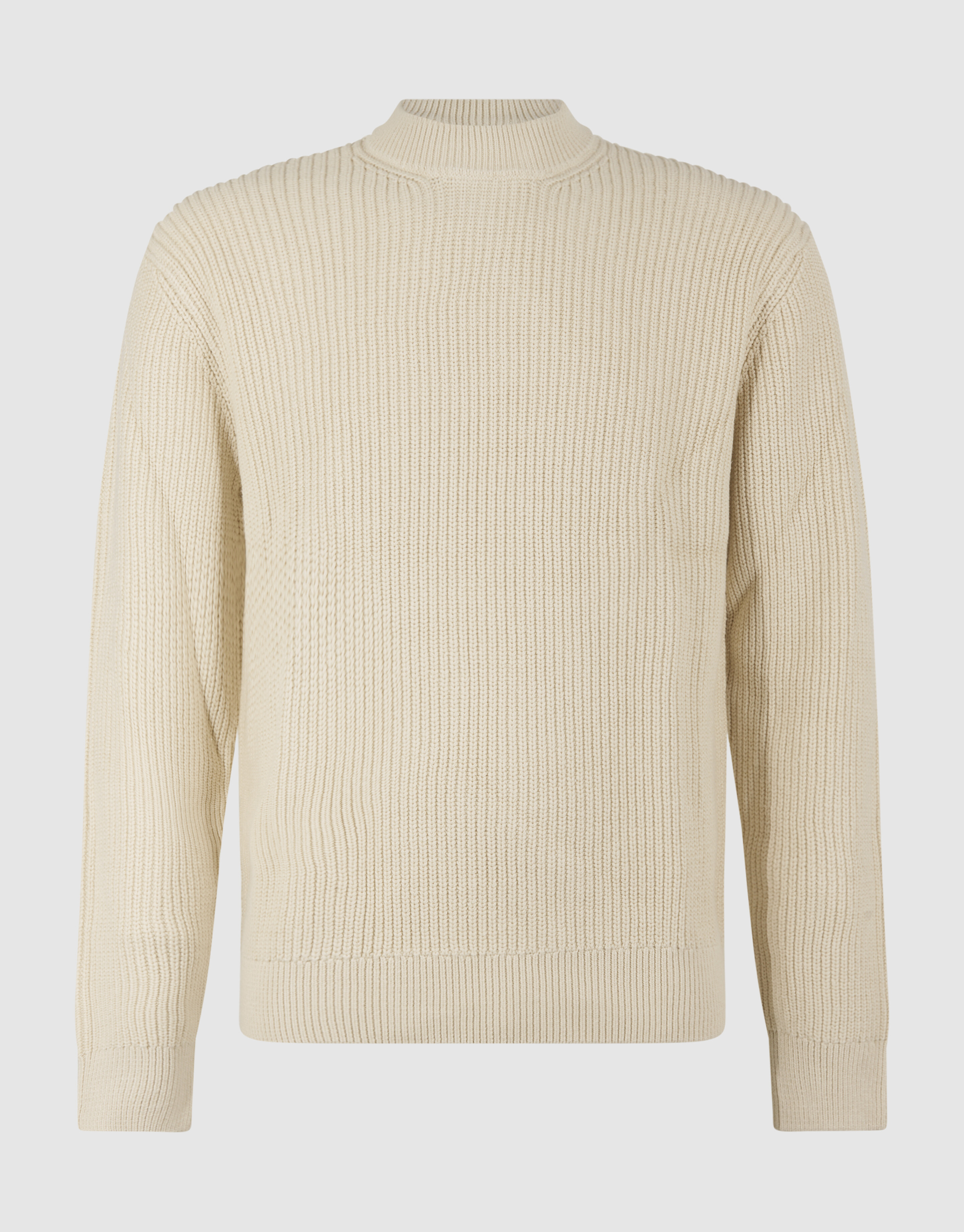 Rundhals-Strickpullover Sand SHOEBY MEN