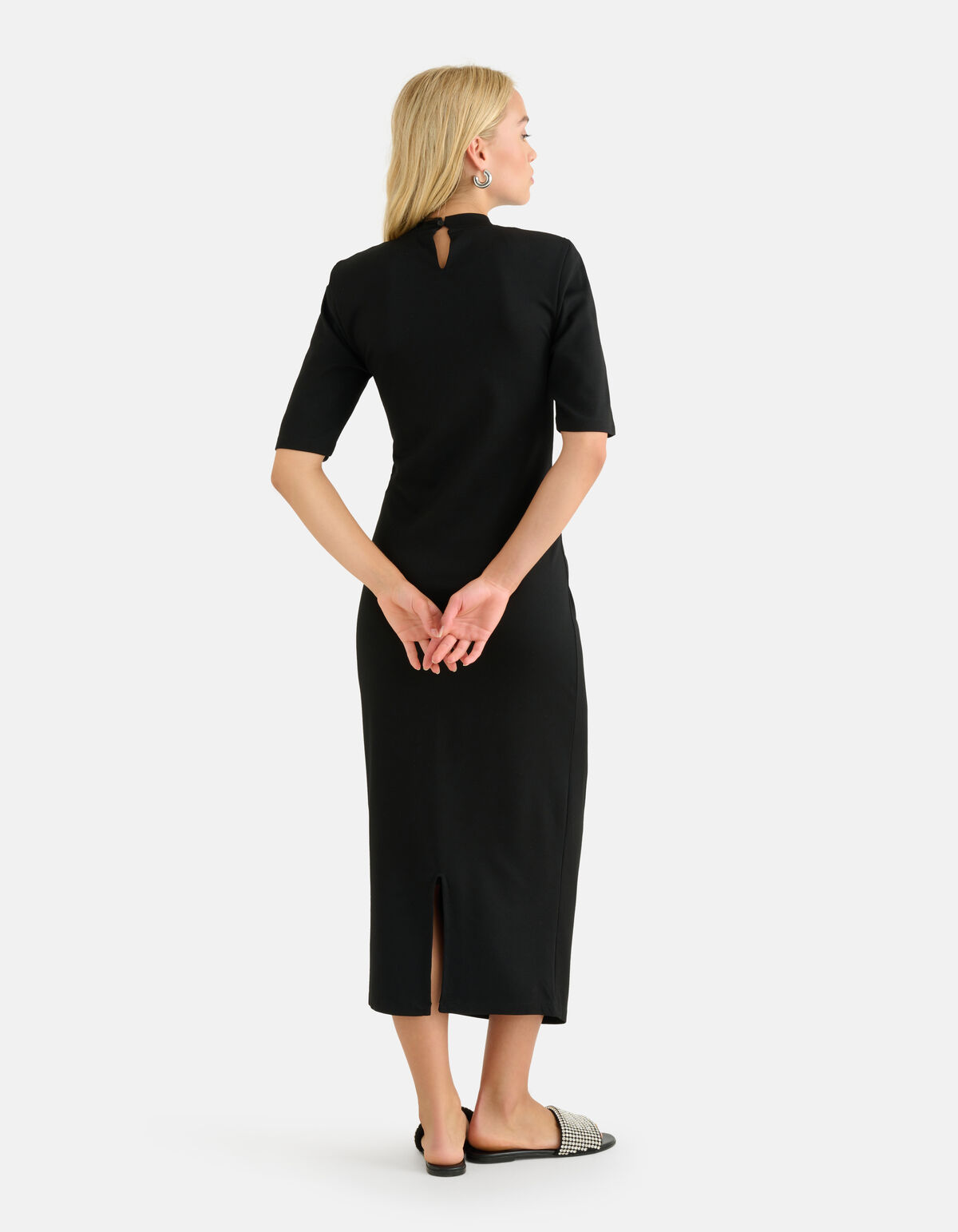 Punta Falten Kleid Schwarz SHOEBY WOMEN