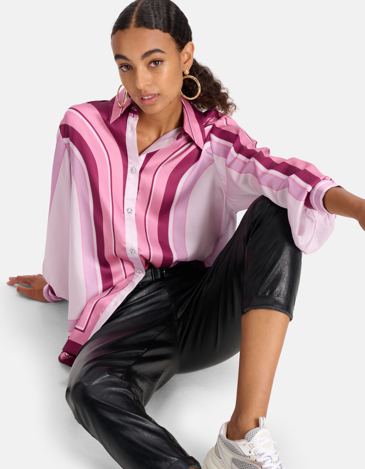 Gestreifte Bluse Rosa SHOEBY WOMEN