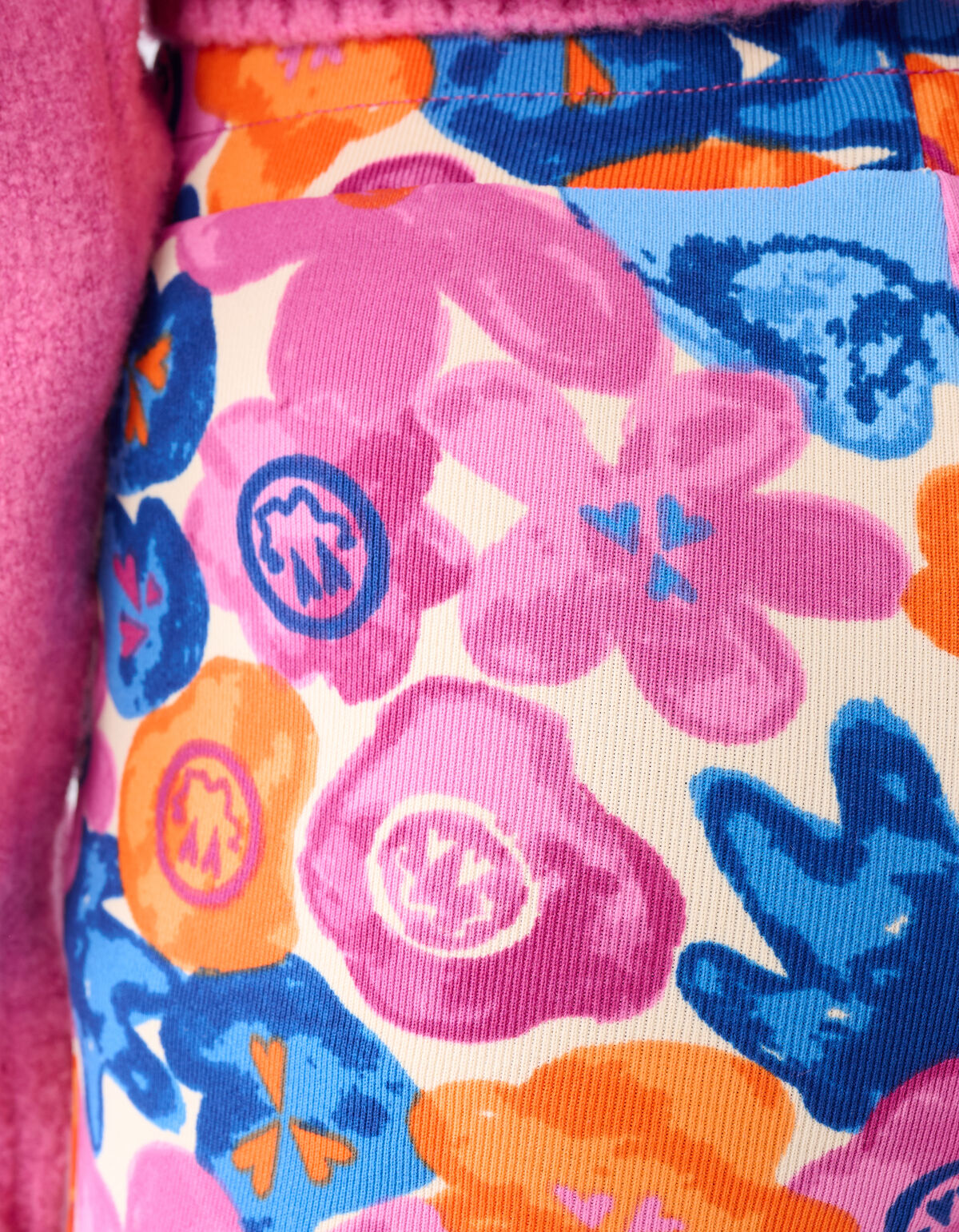 Bedruckte Leggings ausgestellter Rippe Hellrosa SHOEBY GIRLS