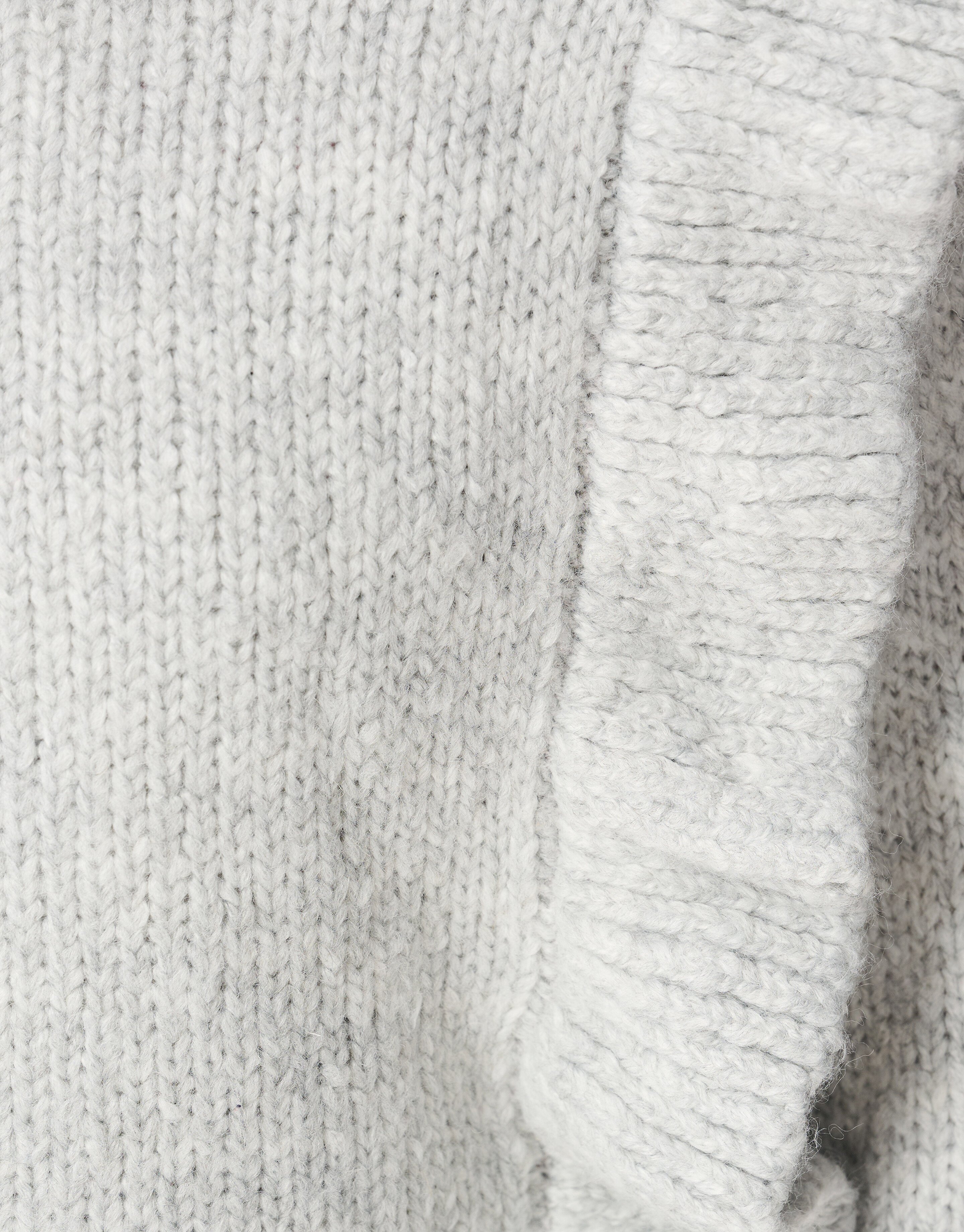 Rüsch Pullover Hellgrau SHOEBY GIRLS