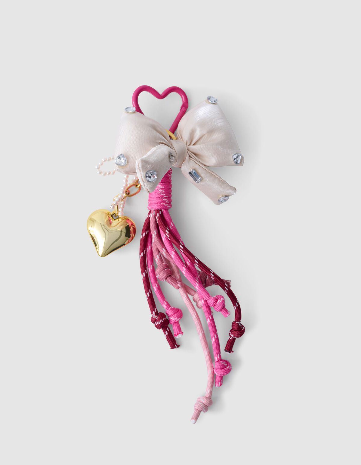 Strass-Schleife Taschenanhänger Rosa SHOEBY ACCESSOIRES
