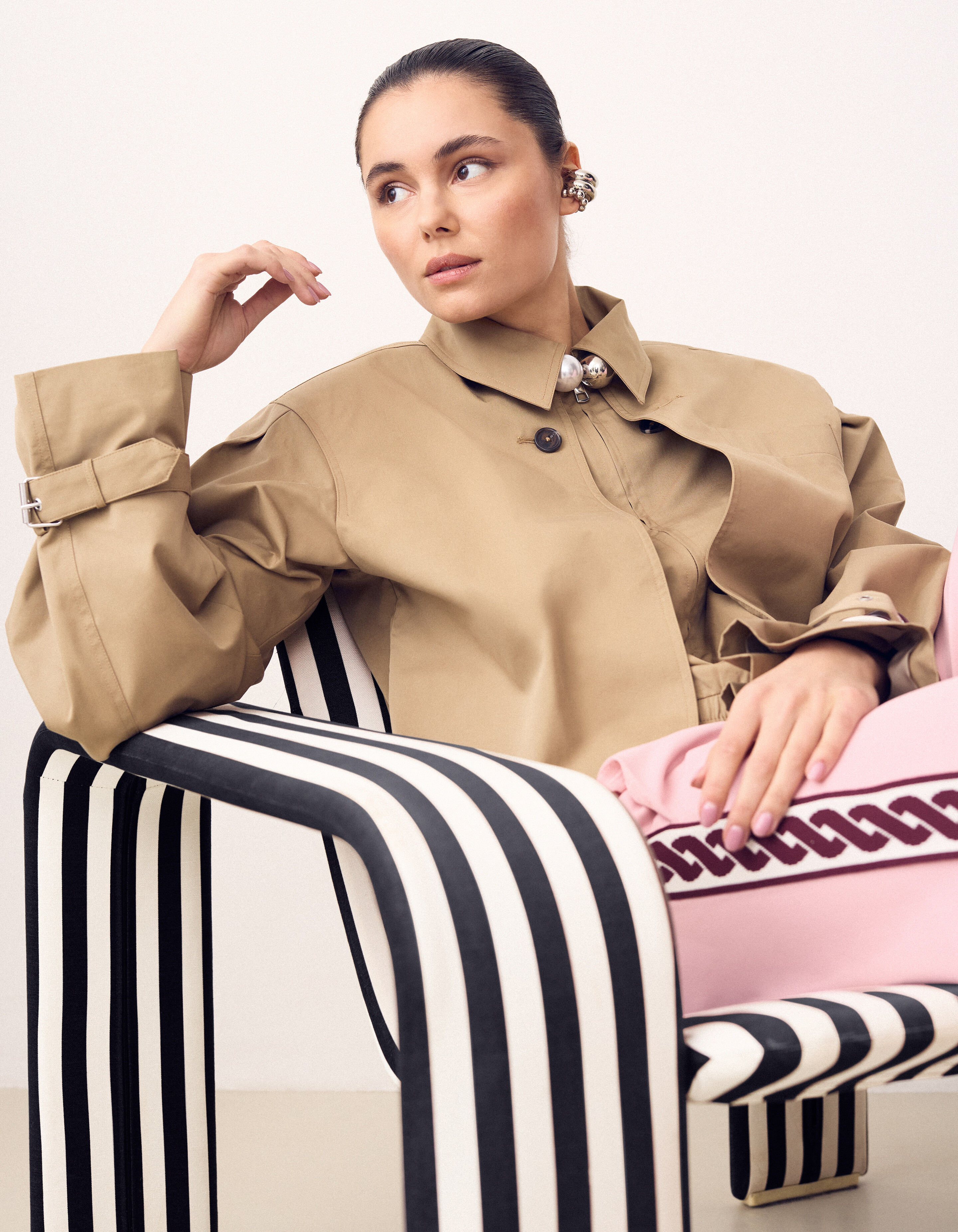 Cargo Trench Jack Hellbraun SHOEBY WOMEN