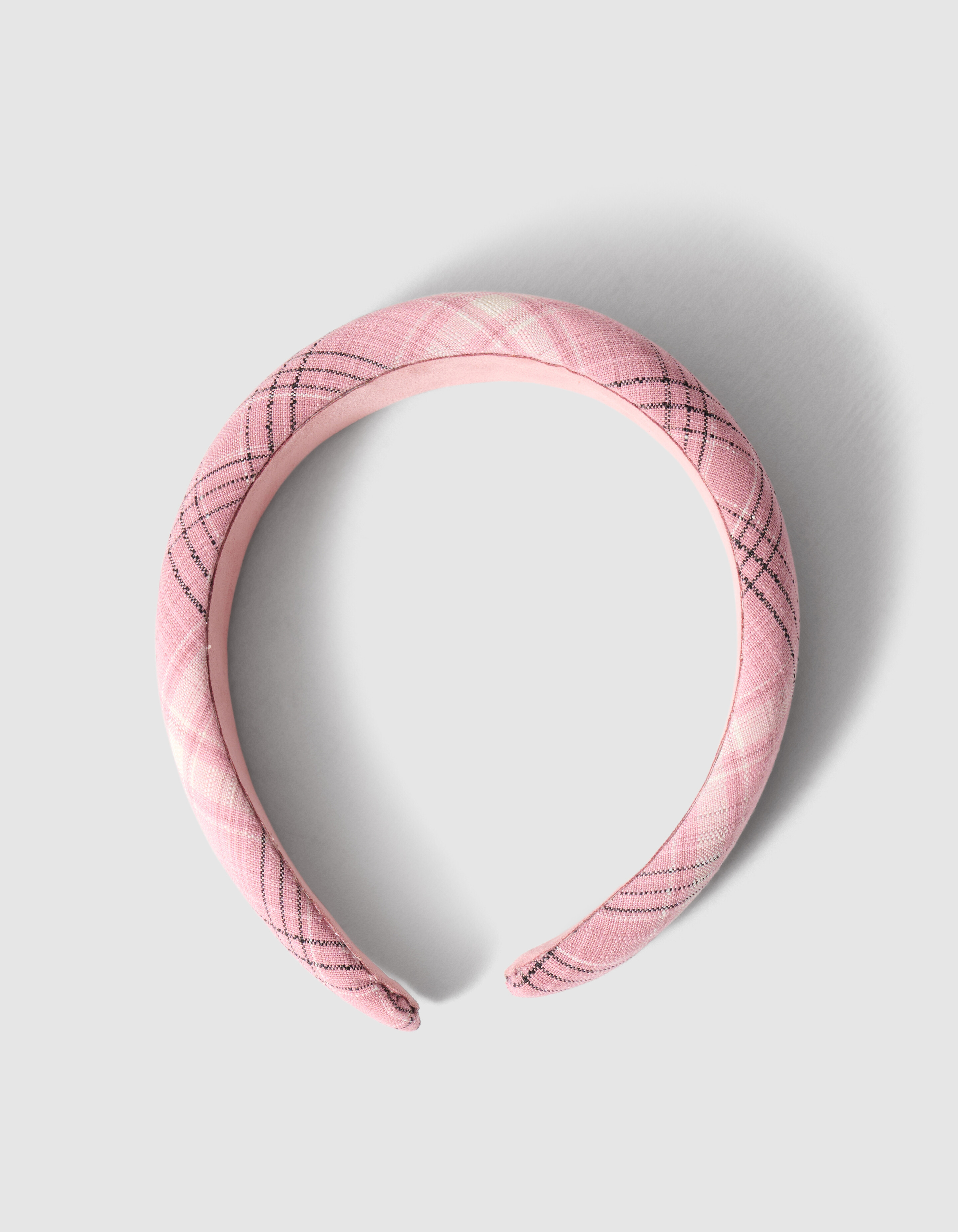 Haarband mit Rautenmuster rosa SHOEBY ACCESSOIRES