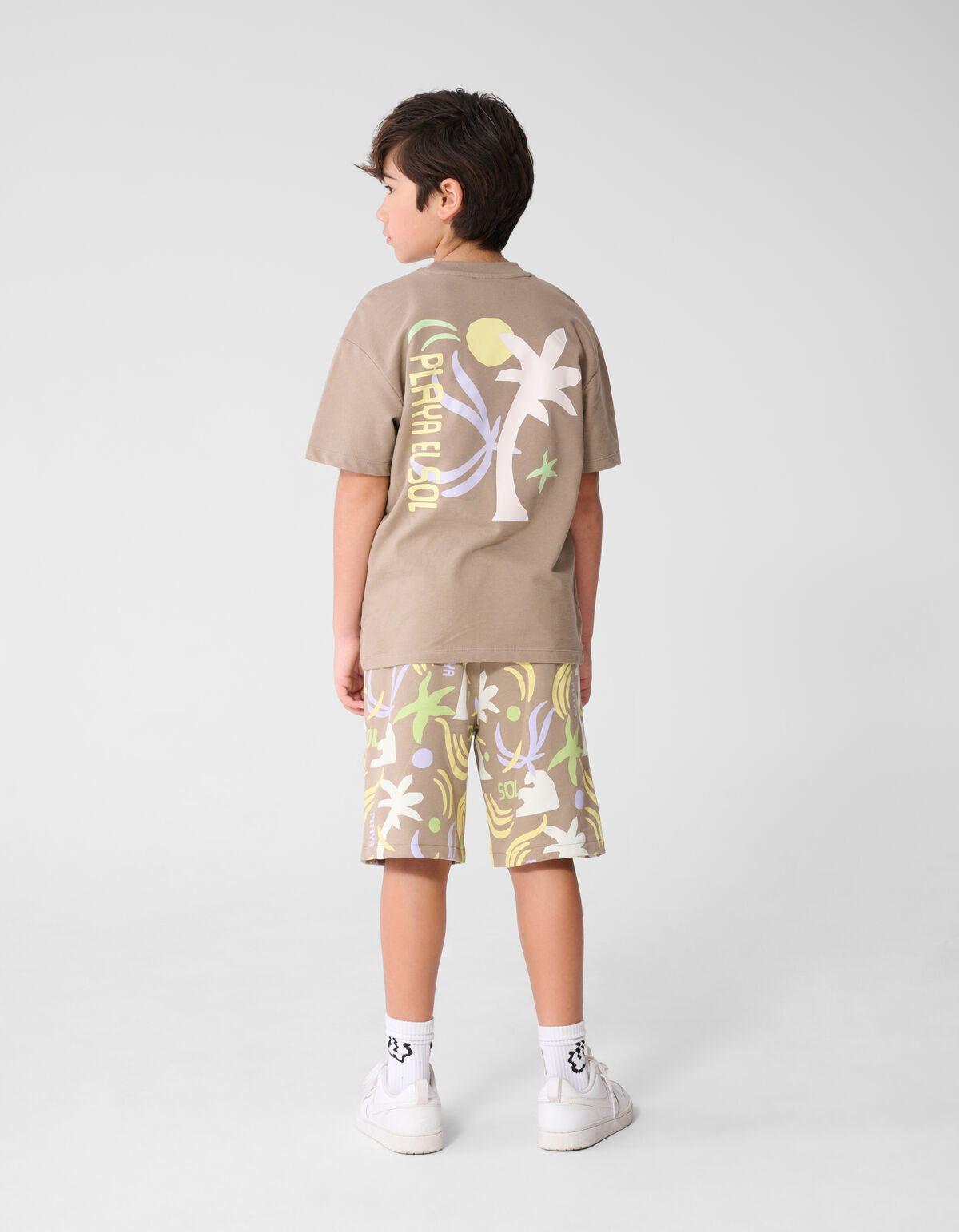 Playa Relaxed T-Shirt Taupe SHOEBY BOYS