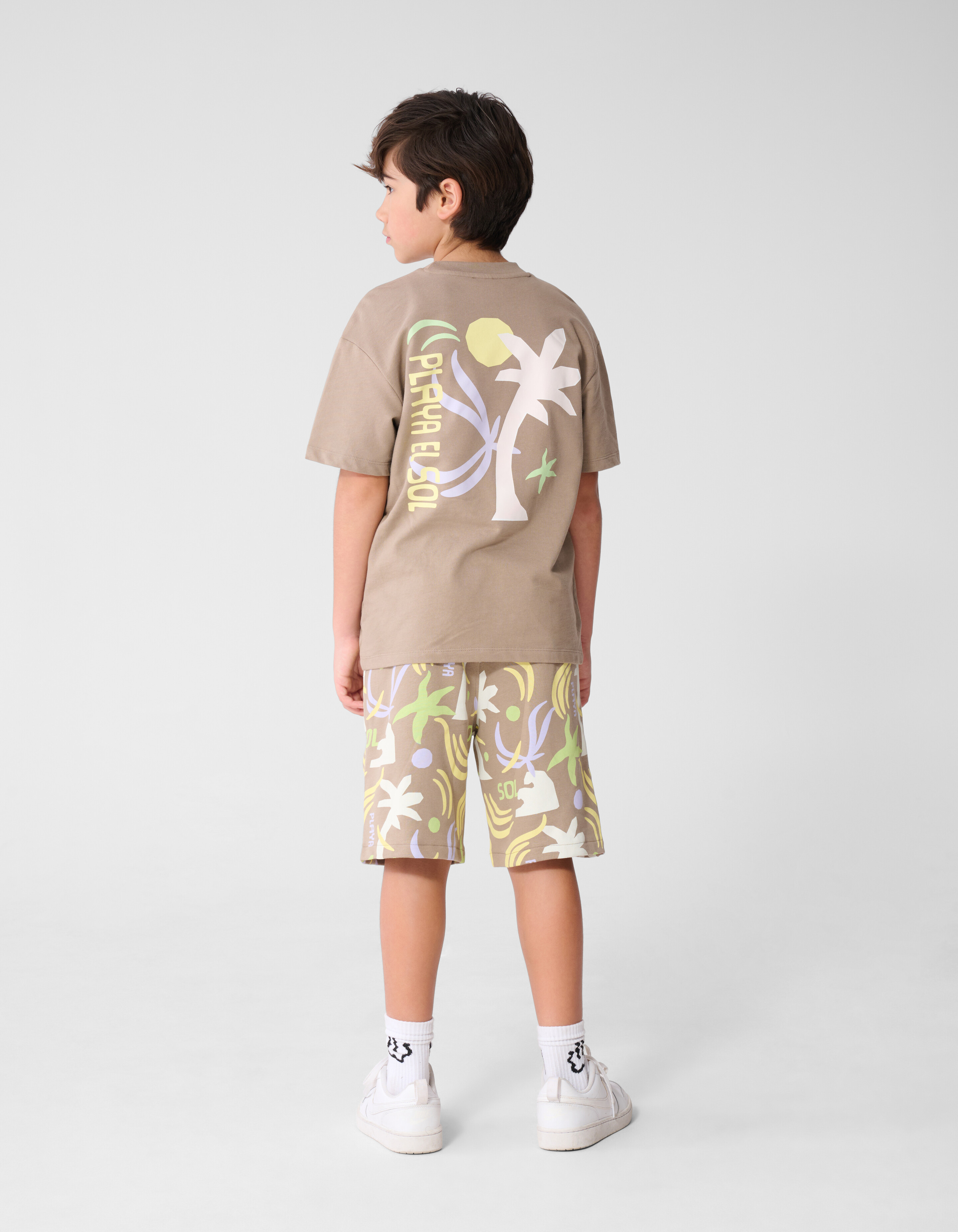 Playa Relaxed T-Shirt Taupe SHOEBY BOYS