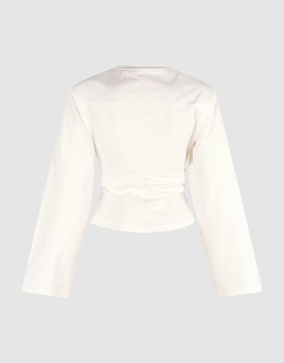 Drapierte Schulter Longsleeve Ecru SHOEBY WOMEN