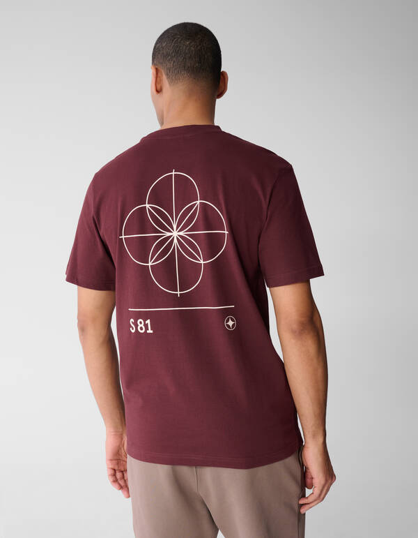 Geometry Artwork T-Shirt Dunkelrot SHOEBY MEN