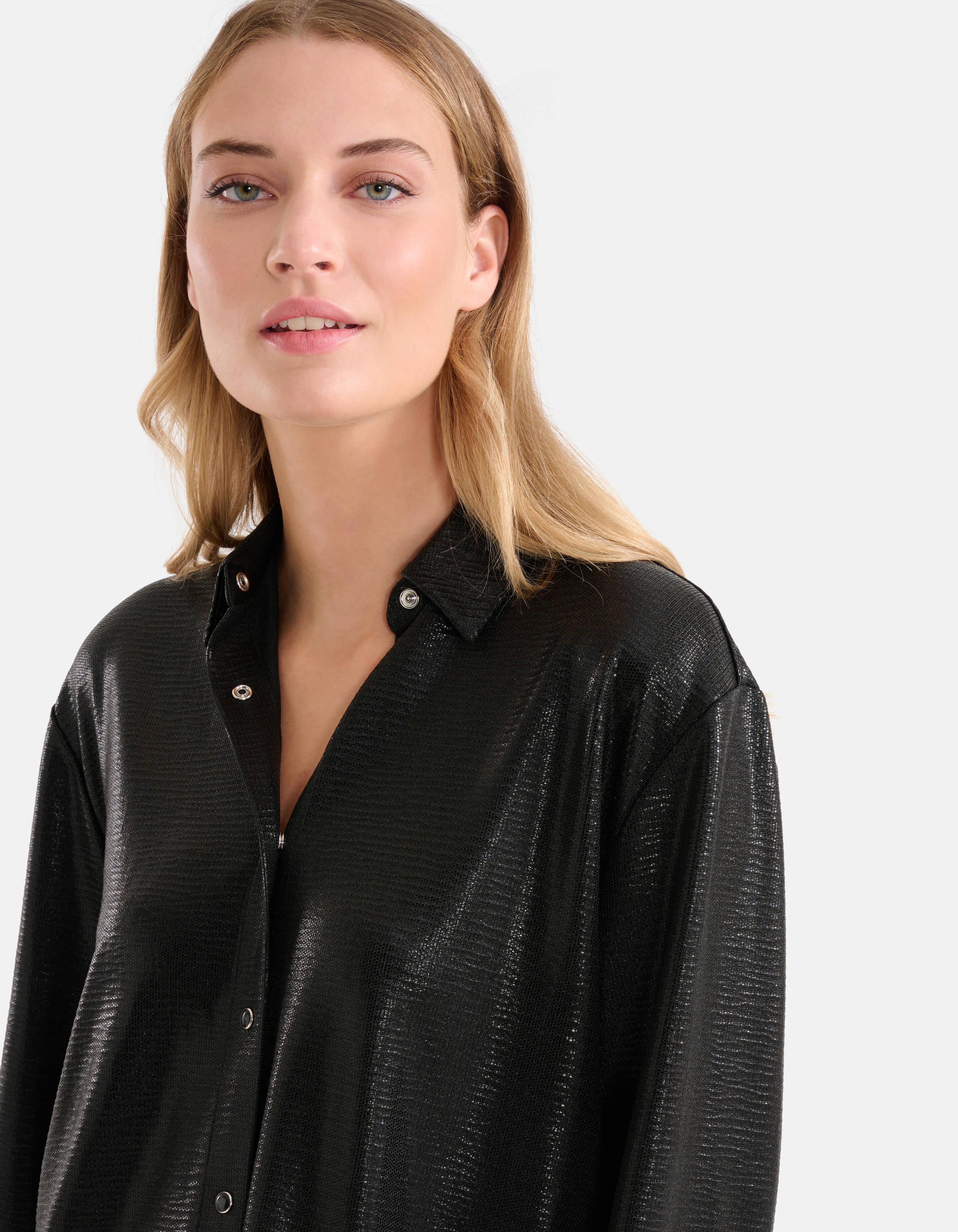 Metallic-Bluse Schwarz SHOEBY WOMEN