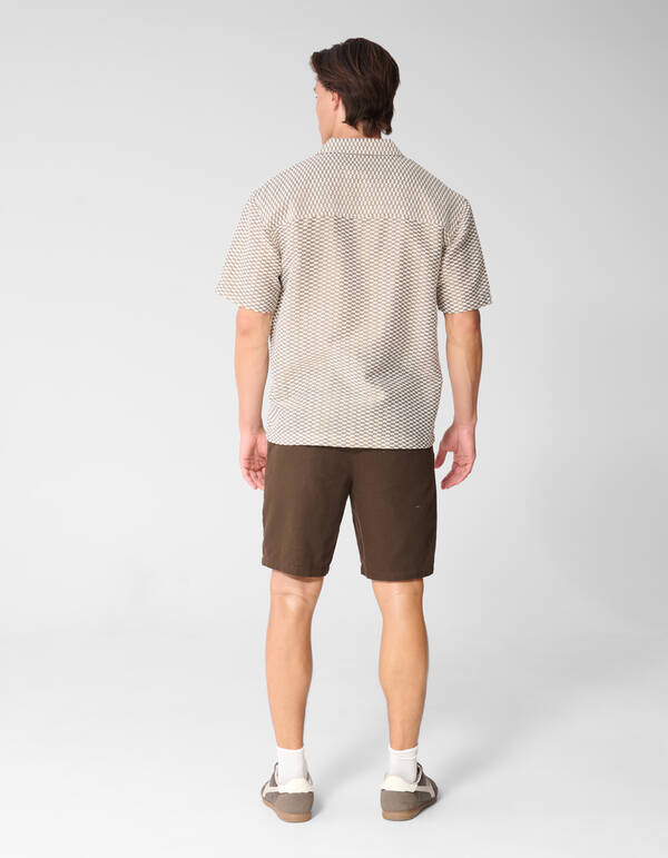 Gewebtes Overshirt Hellbraun SHOEBY MEN