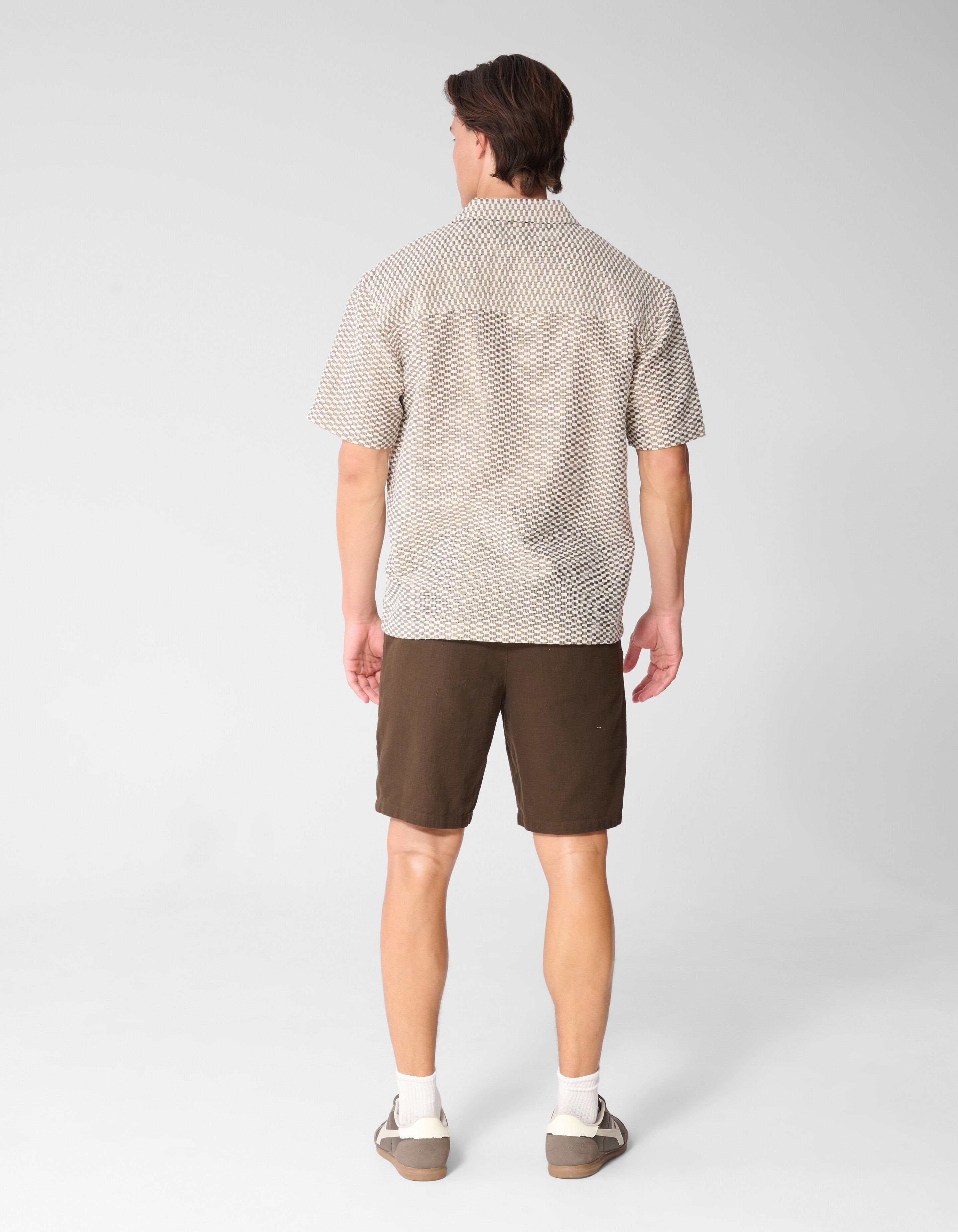 Gewebtes Overshirt Hellbraun SHOEBY MEN