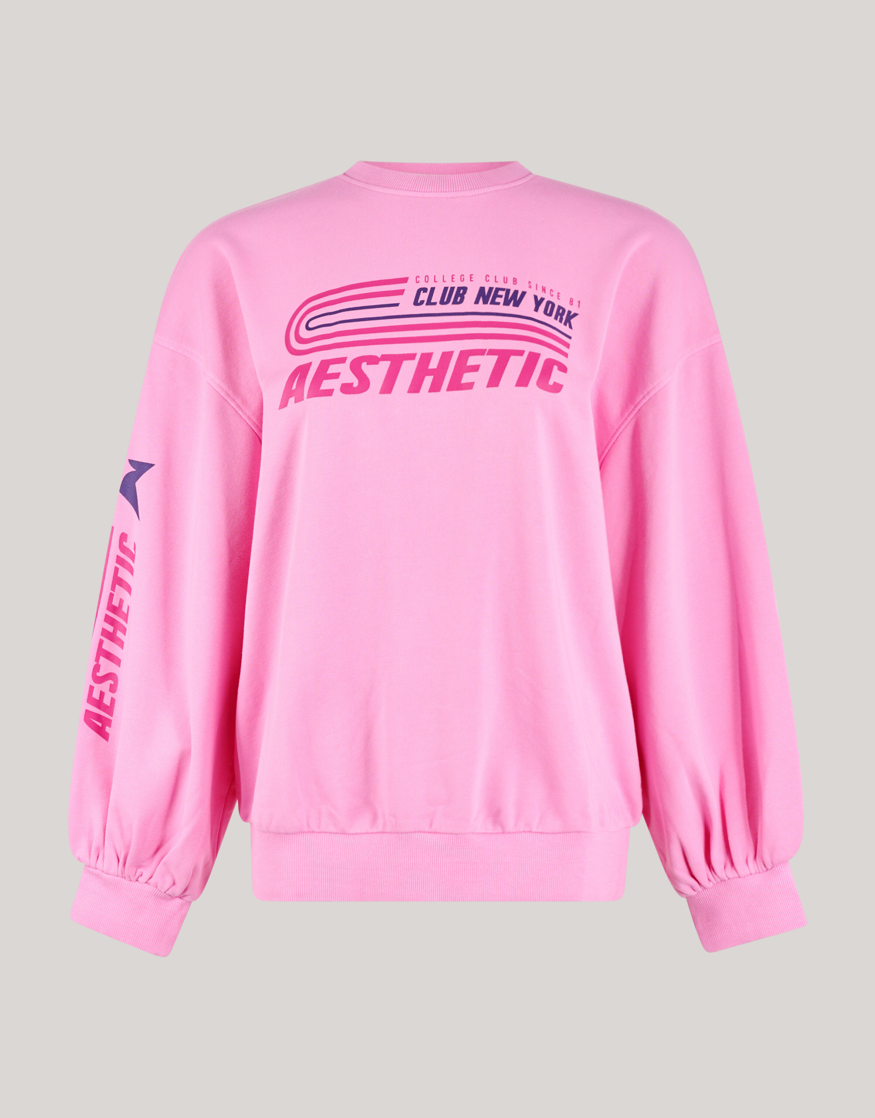 Washed Artwork Pullover Roze SHOEBY WOMEN