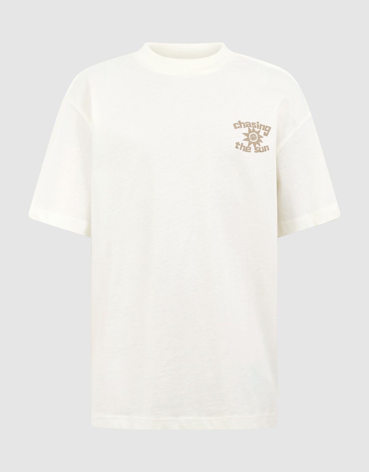 Chasing Artwork T-Shirt in gebrochenem Wei&szlig; SHOEBY BOYS
