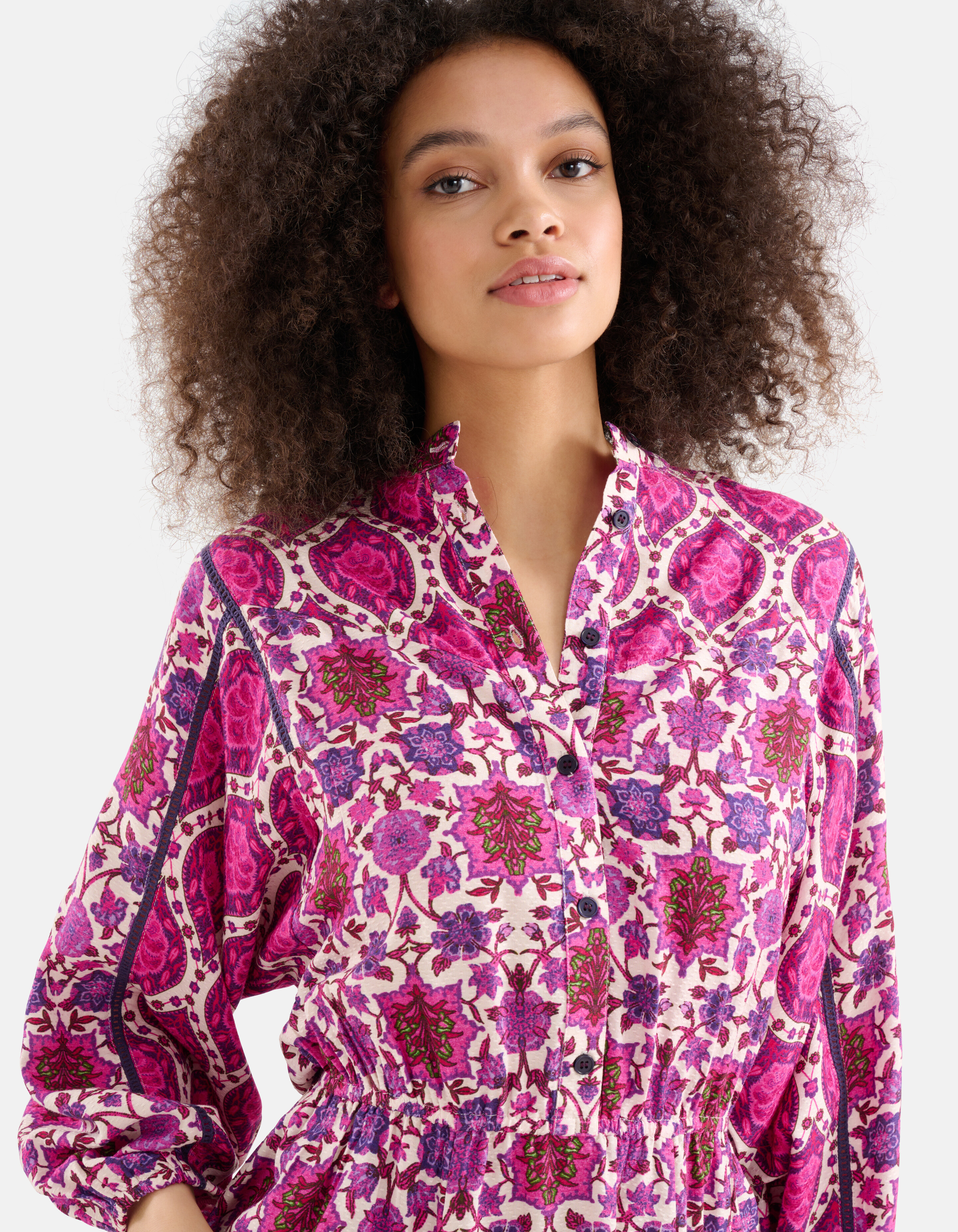 Grafik Print Kleid Lila SHOEBY WOMEN
