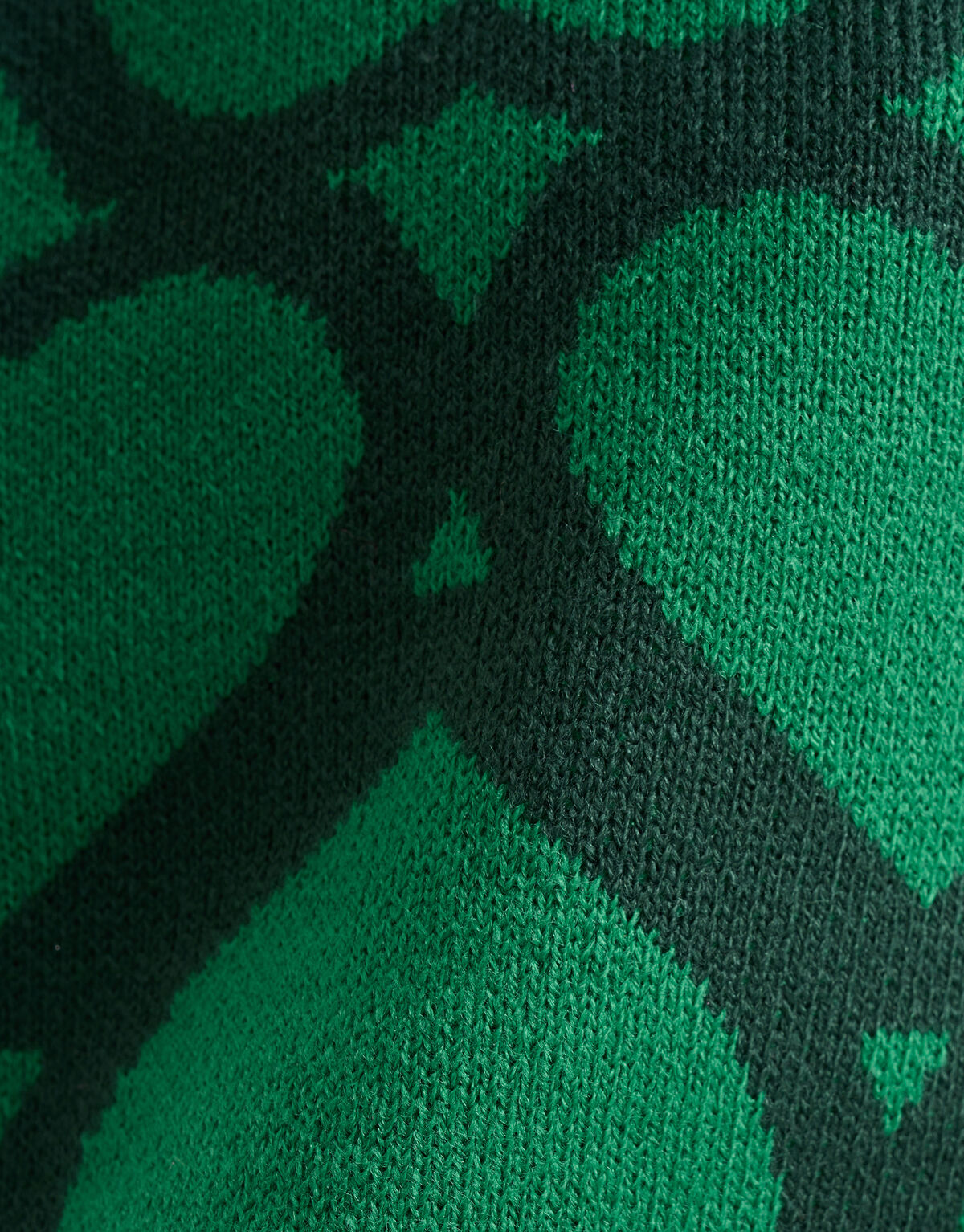 Bedruckter Jacquard-Pullover Grün SHOEBY WOMEN