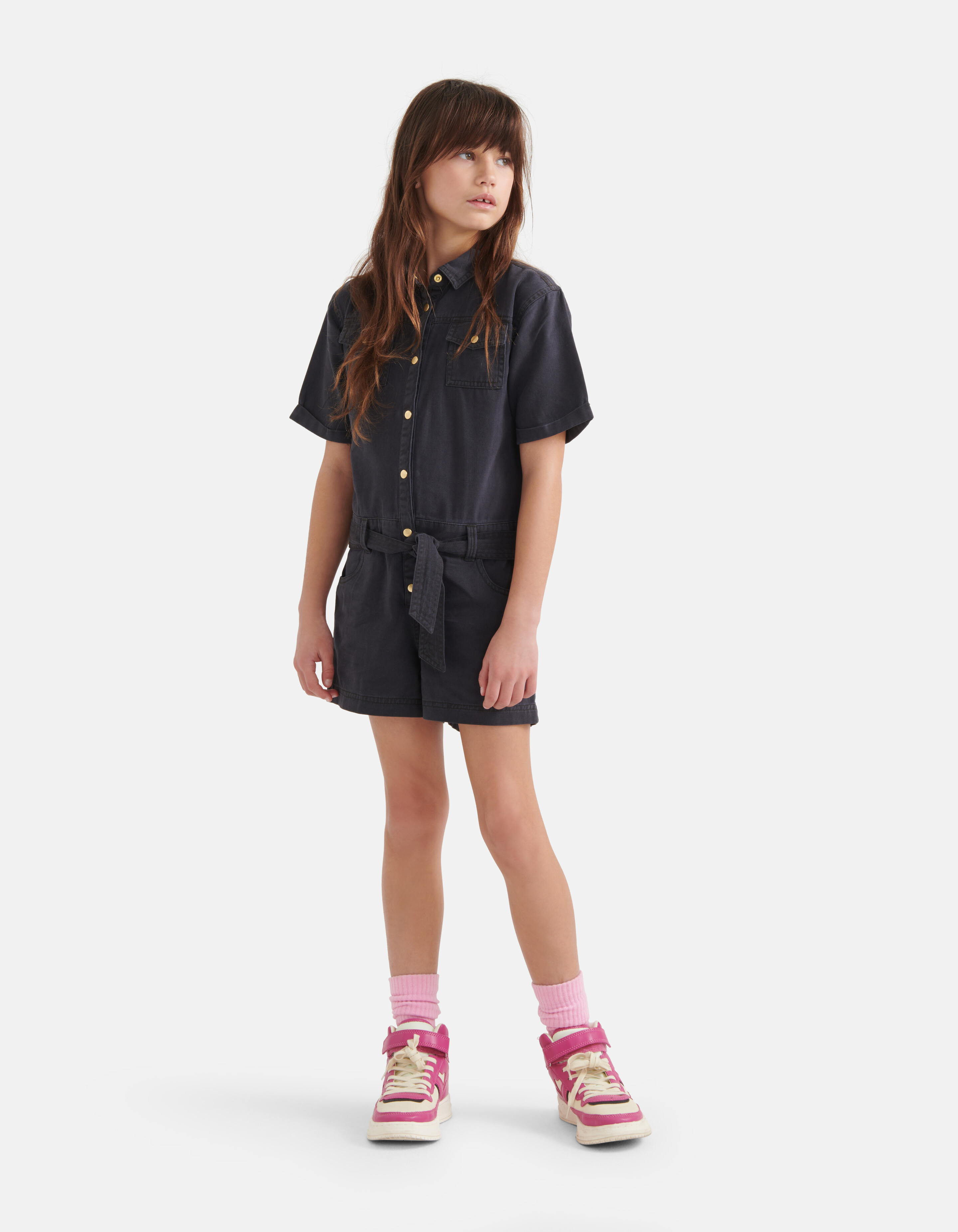 Twill-Overall Dunkelgrau SHOEBY GIRLS
