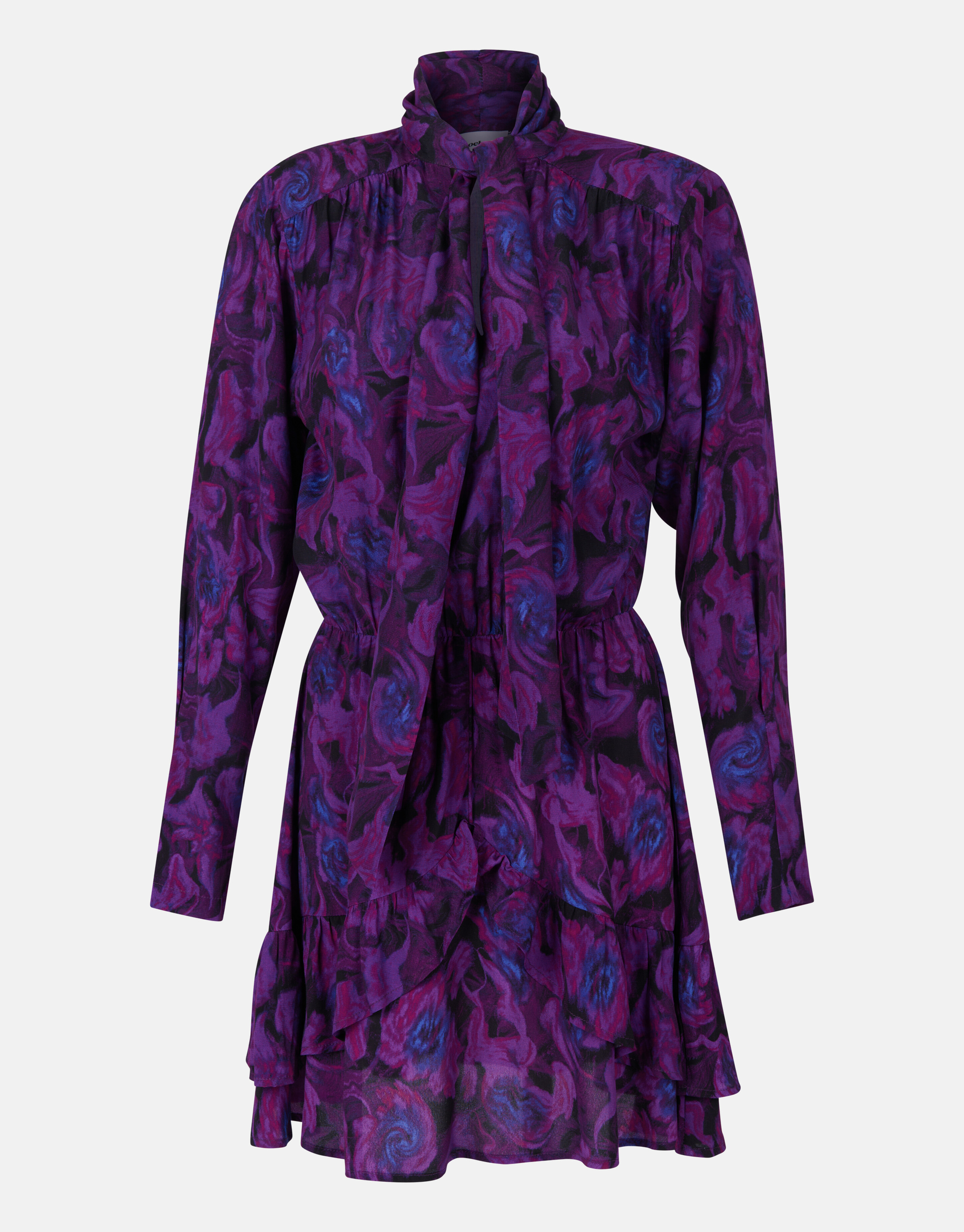 Schleifen-Kleid mit Blumendruck Lila SHOEBY WOMEN