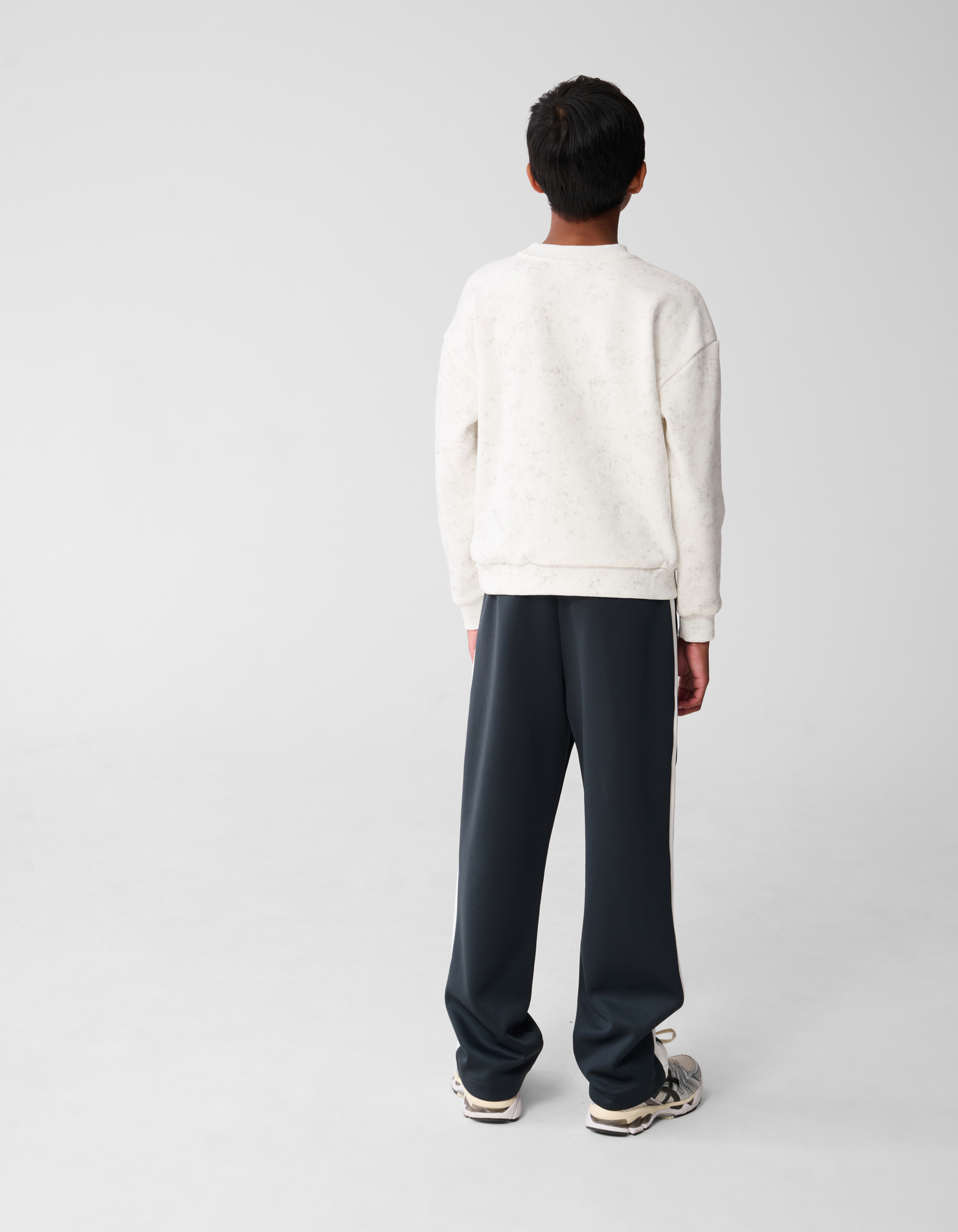 Bedruckter Smiley-Kunstpullover Weiß SHOEBY BOYS