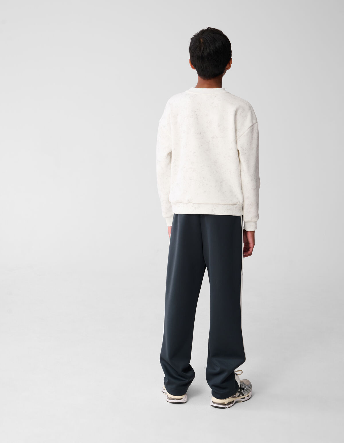 Bedruckter Smiley-Kunstpullover Weiß SHOEBY BOYS