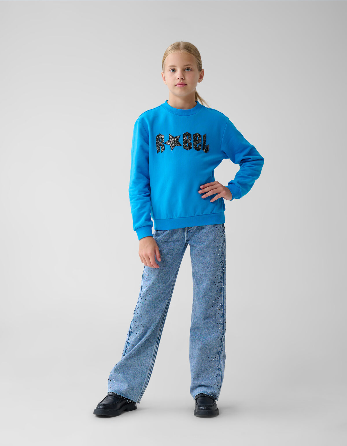 Rebel Pullover Blau SHOEBY GIRLS