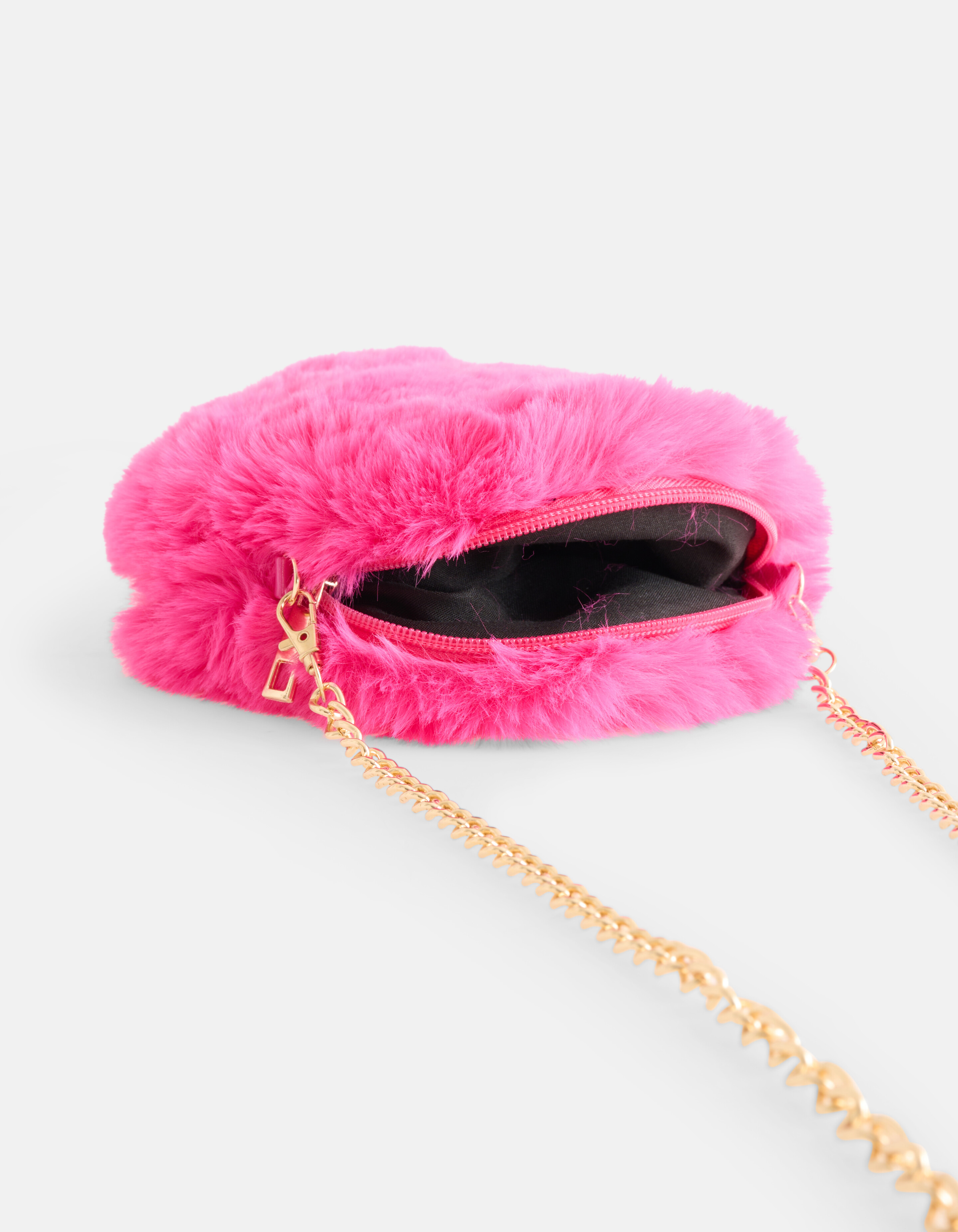 Runde Kunstpelztasche Rosa SHOEBY ACCESSOIRES