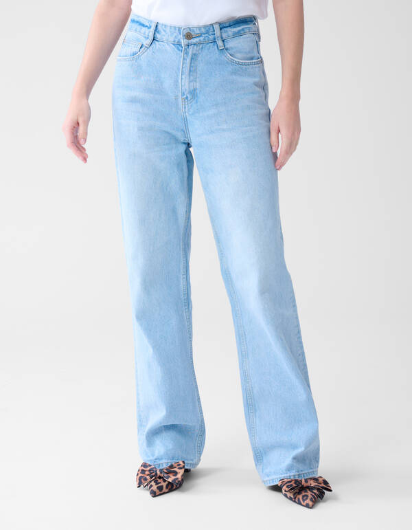 Jeans mit weitem Bein gebleicht SHOEBY WOMEN