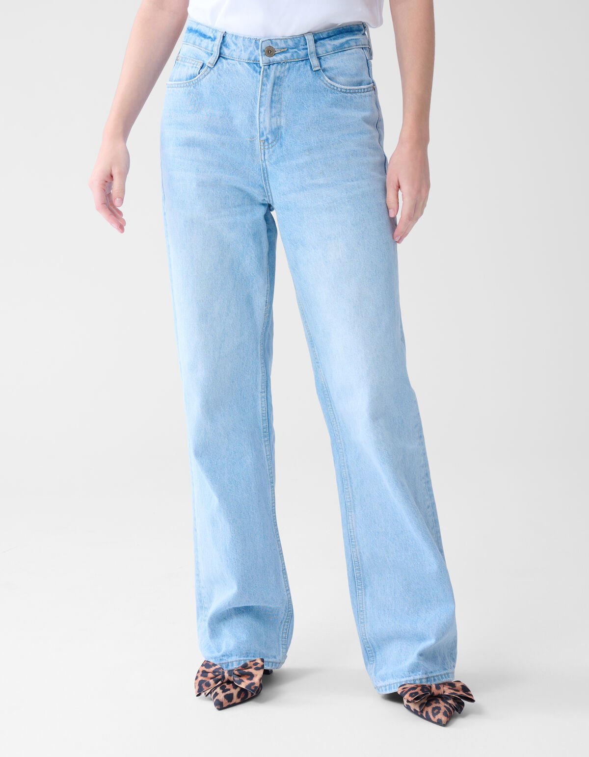 Jeans mit weitem Bein gebleicht SHOEBY WOMEN