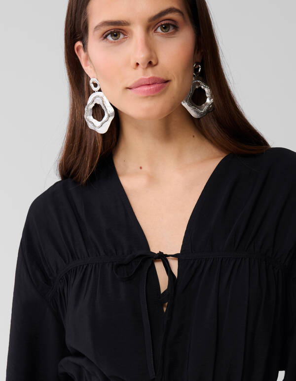 Puff Bow Mini Dress Schwarz SHOEBY WOMEN