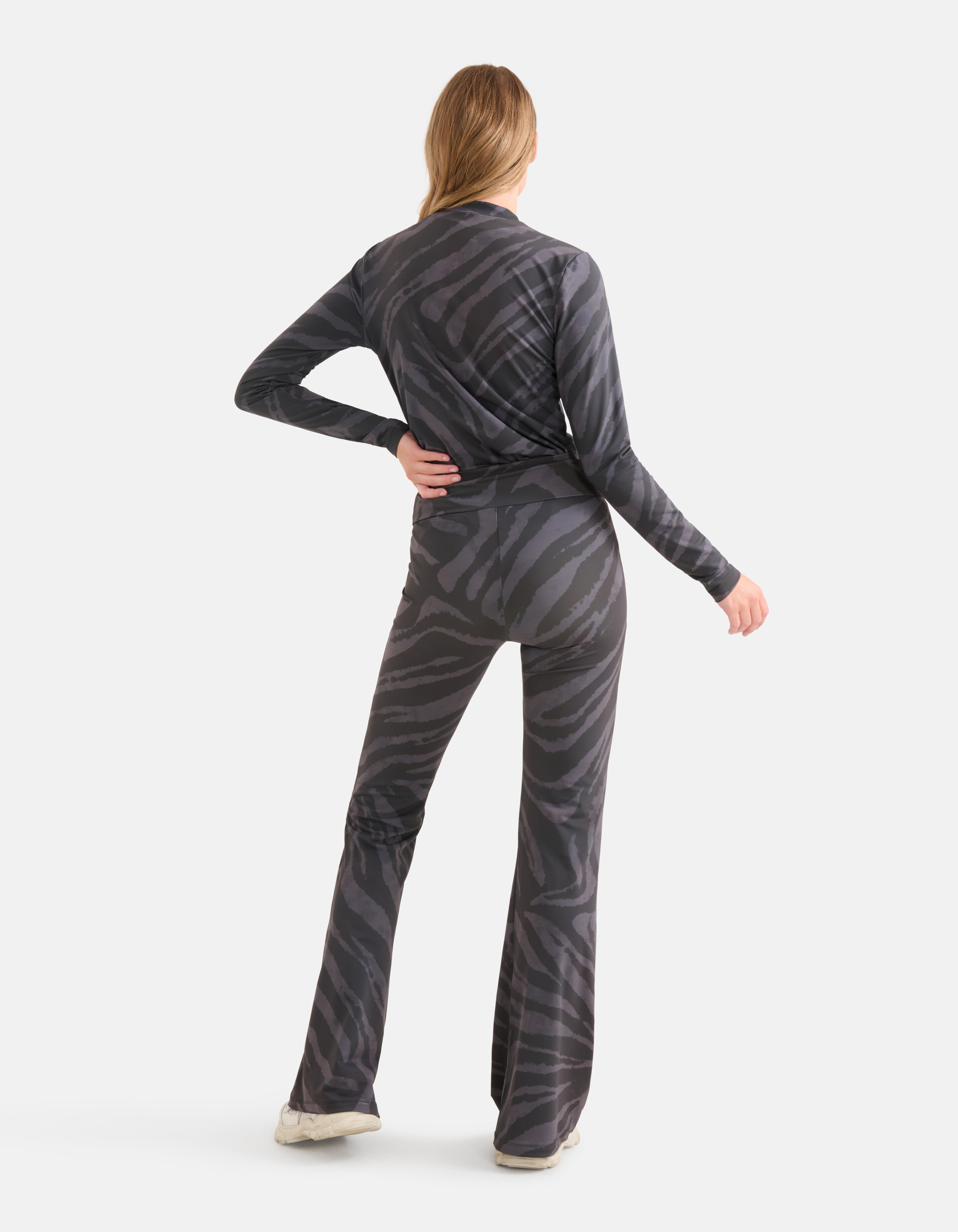 Travel Flared Trousers Dunkelgrau SHOEBY WOMEN