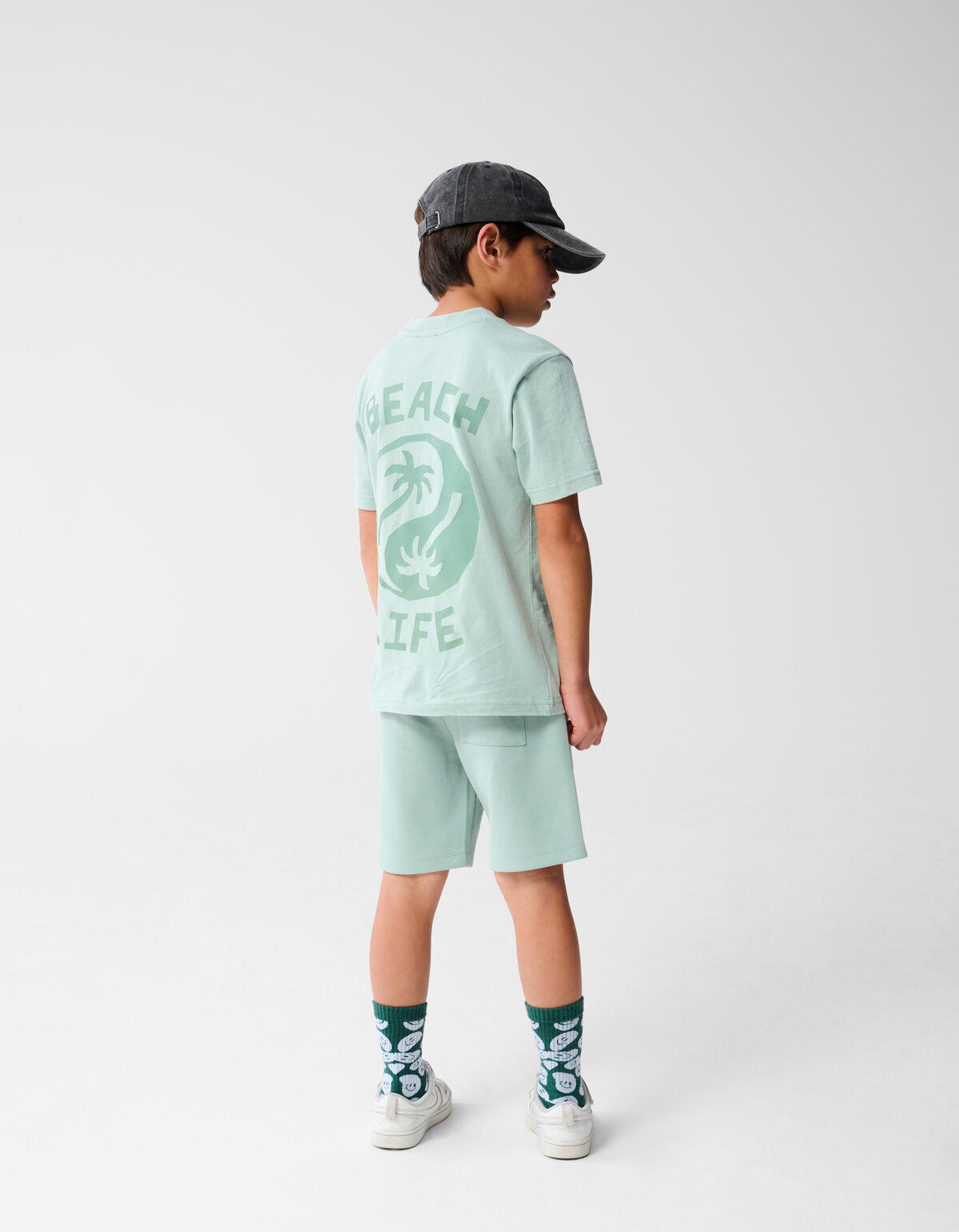 Strandleben-T-Shirt Gr&uuml;n SHOEBY BOYS