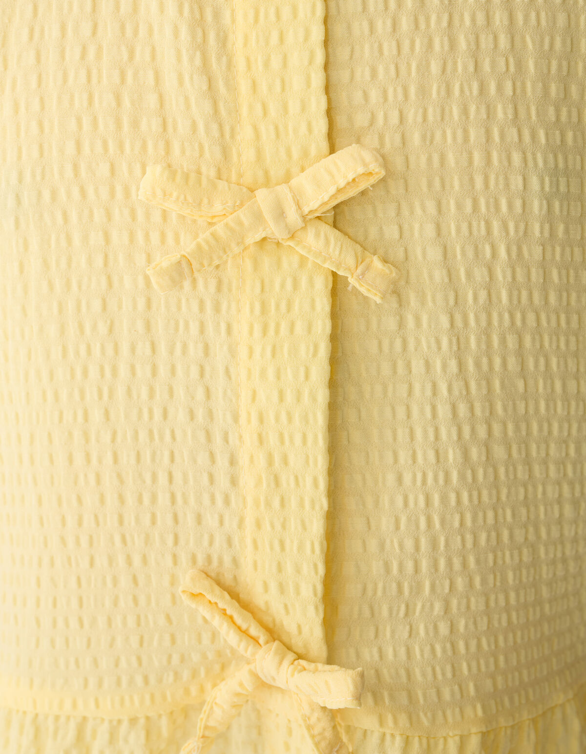 Schleifenstreifen-Bluse Hellgelb SHOEBY GIRLS