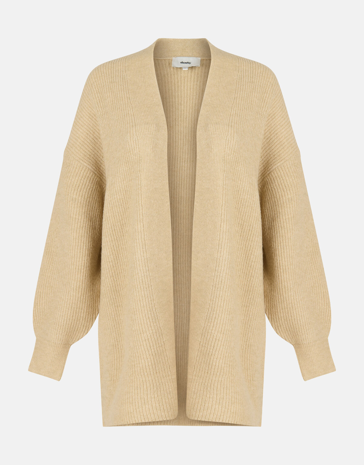 Gestrickte Strickjacke Beige SHOEBY WOMEN