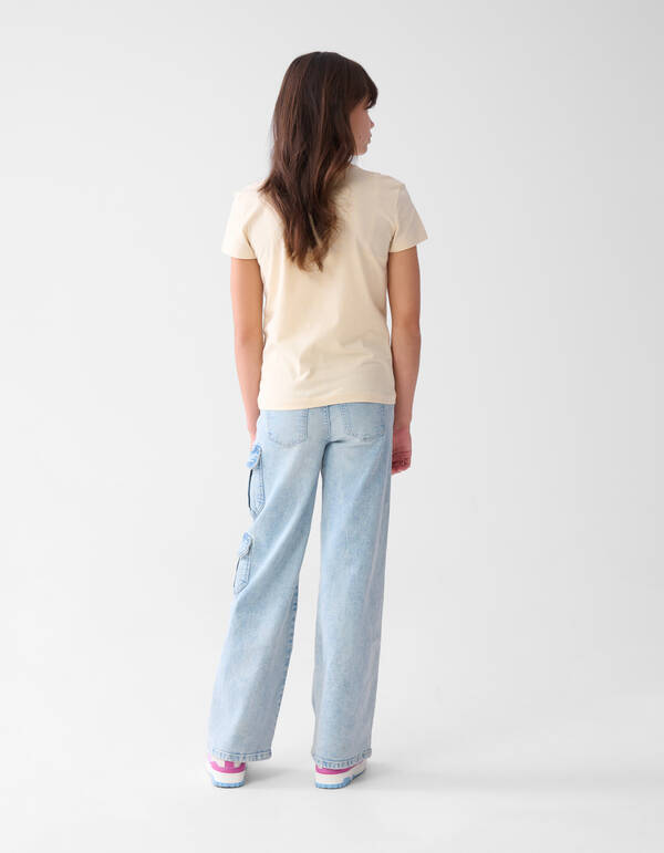 Pocket Straight Fit Jeans Blau SHOEBY GIRLS